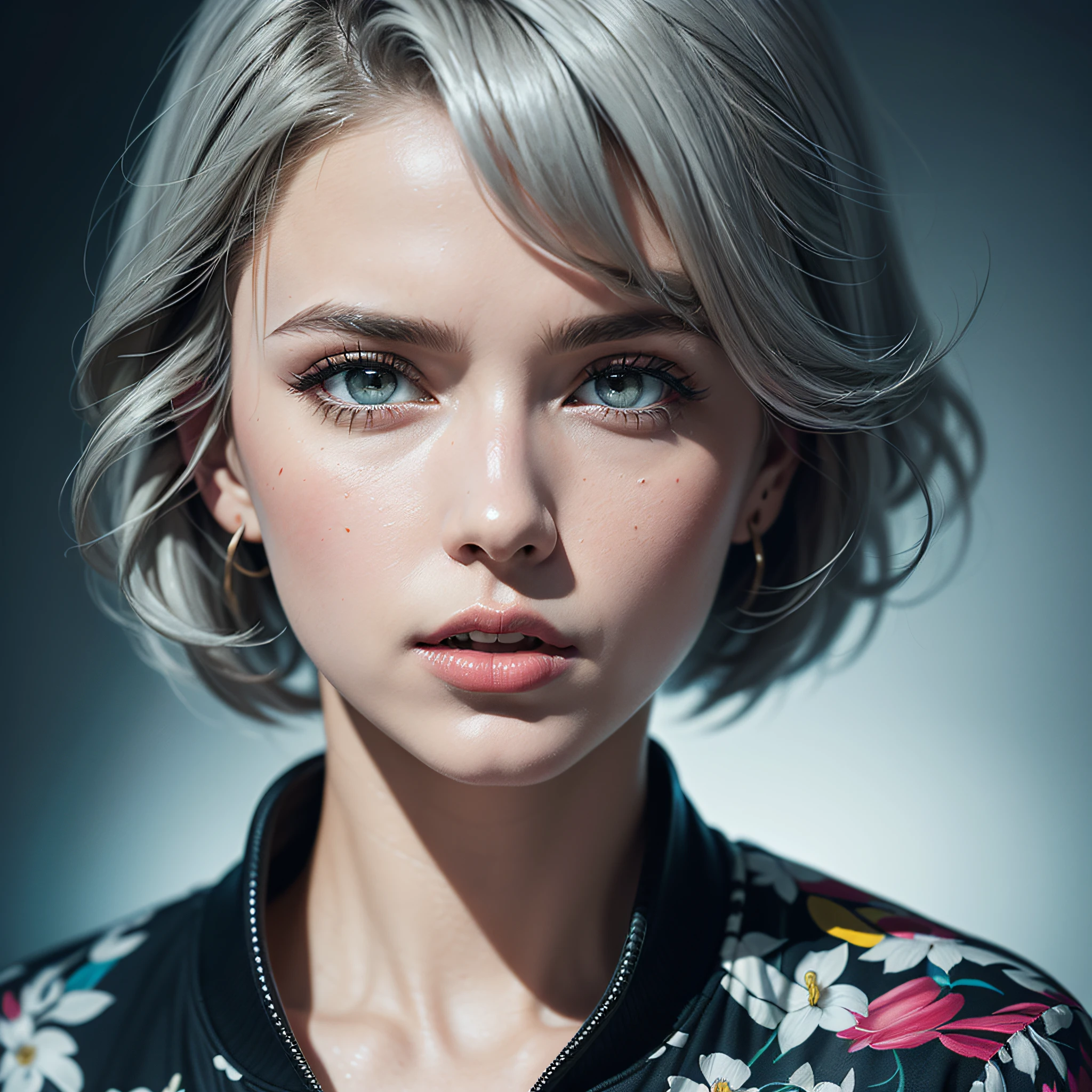 Idol singer, full body, singing in the studio, singing, wearing wireless microphone, best quality, masterpiece, (realistic:1.2), 1 girl, gray hair, gray eyes, Front, detailed face, beautiful eyes, Idol singer, best quality, masterpiece, (realistic:1.2), 1 girl, gray hair, gray eyes, Front, detailed face, beautiful eyes, best quality, masterpiece, (realistic:1.2), detailed face, beautiful eyes, (masterpiece, top quality, best quality, official art, beautiful and aesthetic:1.2), (1girl:1.4), extreme detailed, (Joshua Middleton comic cover art:1.1), (Action painting:1.2), (concretism:1.2), theater dance scene, (hypermaximalistic:1.5), colorful, highest detailed, best quality, masterpiece, (realistic:1.2), detailed face, beautiful eyes, (masterpiece, top quality, best quality, official art, beautiful and aesthetic:1.2), (1girl:1.4), extreme detailed, (Joshua Middleton comic cover art:1.1), (Action painting:1.2), (concretism:1.2), theater dance scene, (hypermaximalistic:1.5), colorful, highest detailed,
