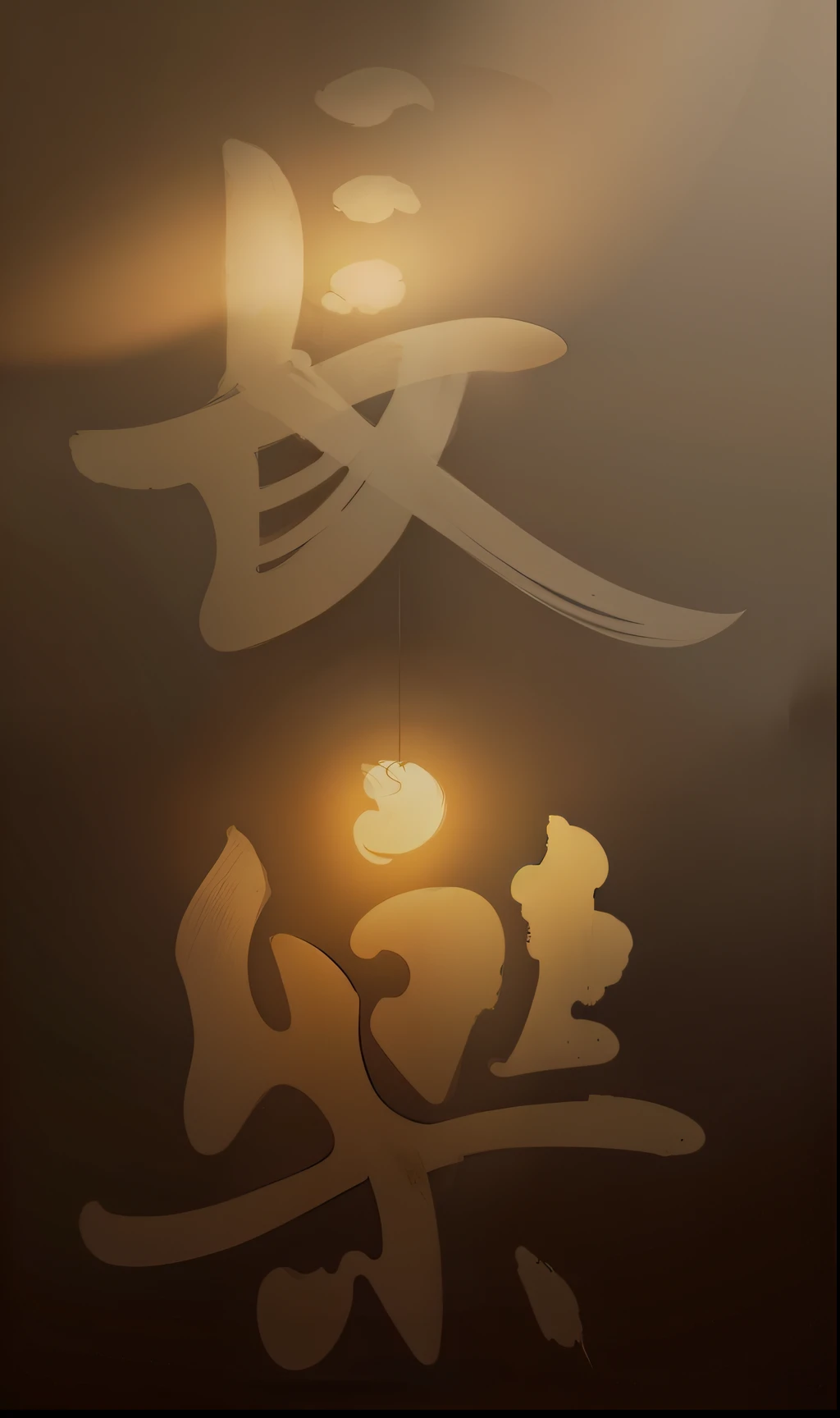 ink wash style,landscape painting,Ancient Chinese style,chinese paintings,court,The lights are shining,Delicate lighting