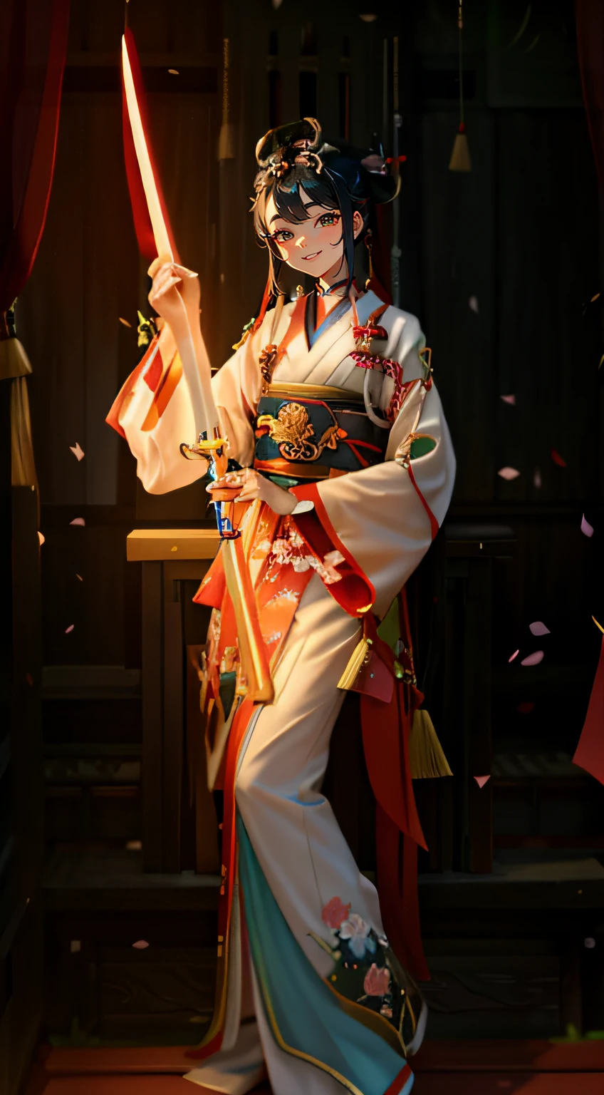 "Danfeng Eyes：Meticulous character traits，A combination of tradition and modernity，Focus on Danfeng's affectionate smile，Sketch a picture that touches the heartstrings。"