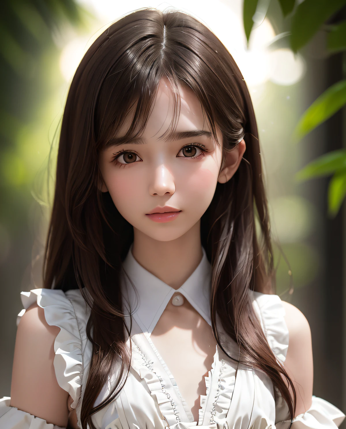 best quality, ultra hi res, photoreaslistic, a photography of a beautiful girl,  detailed face, undressing, (detailed Cropped lace blazer with a lot of frills and ribbons), Mountain, (face close up), seductive look, looking at another, random background, Sofia, 
Pure_Innocent_girl, pureerosface_v1, (upper body),  pov, (((depth of field))), pale and lustrous skin, (small breasts), neon glow, random background,  vivid,detailed, realistic, beautiful, stunning lighting, stunning reflections, sun rise, bokeh mood,  very long hair,,