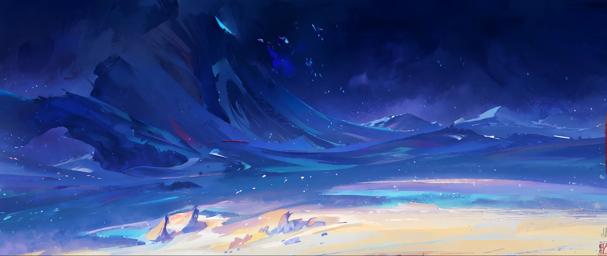 Abstract oil paint background, dreamlike digital painting, oil paint concept art, Concept art wallpaper 4K, concept-art, digital painting concept art, concept art stunning atmosphere, Godrays digital painting, high resolution concept art, dramatic concept art, Cosmos Sky. By Makoto Shinkai, concept art artwork masterpiece(((8K, RAW photo, Best quality, Masterpiece:1.4))), 超高分辨率, Ultra-detailed, illustration,