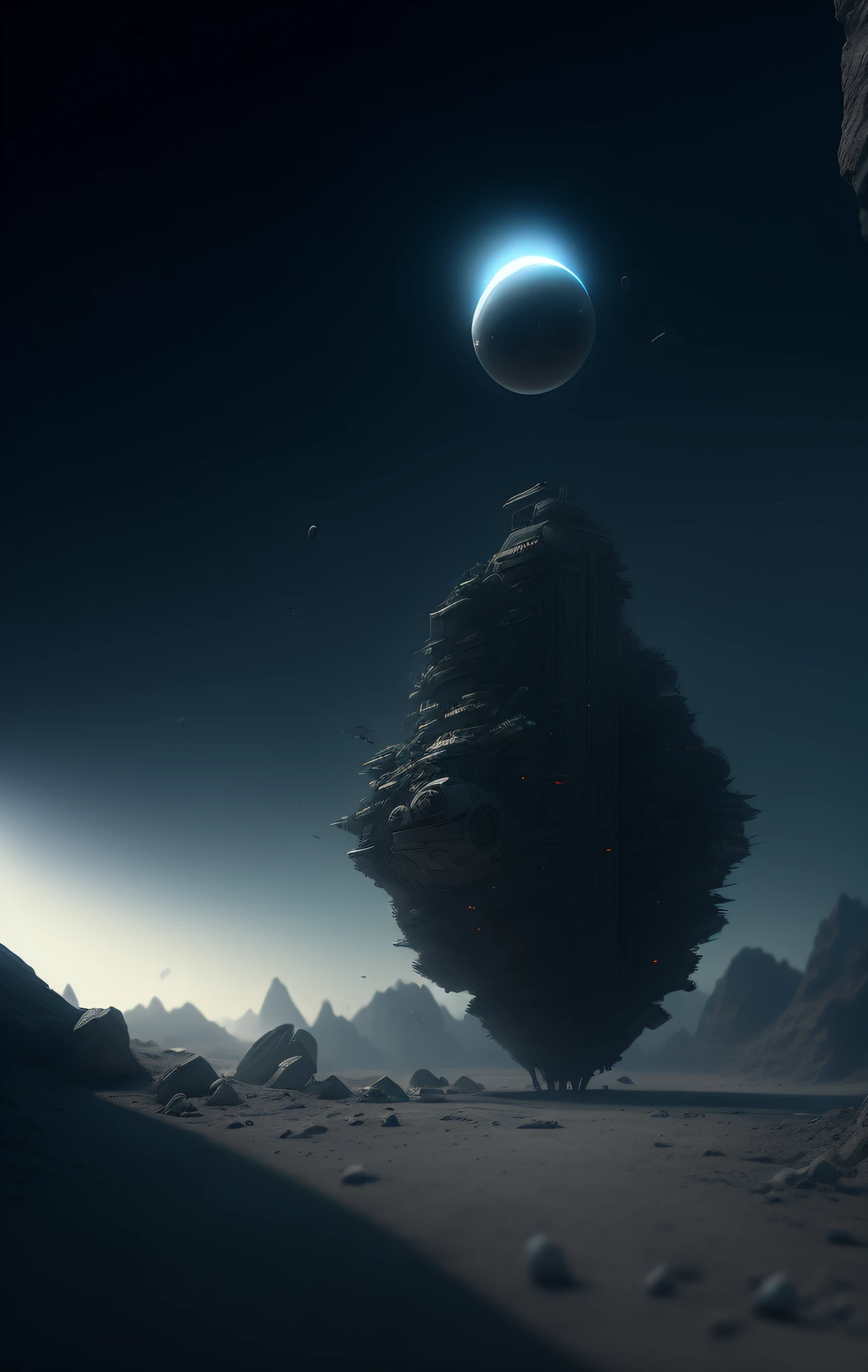 There was a small object on the ground, daily render, movie still 8 k, inspired by Filip Hodas, 3 d render and matte painting, detailed cinematic rendering, ( rendering by octane ), illusory engine. cinematic Film still from, (rendering by octane, greg rutkovsky. rendering by octane, a still of an ethereal, dramatic sci-fi movie still