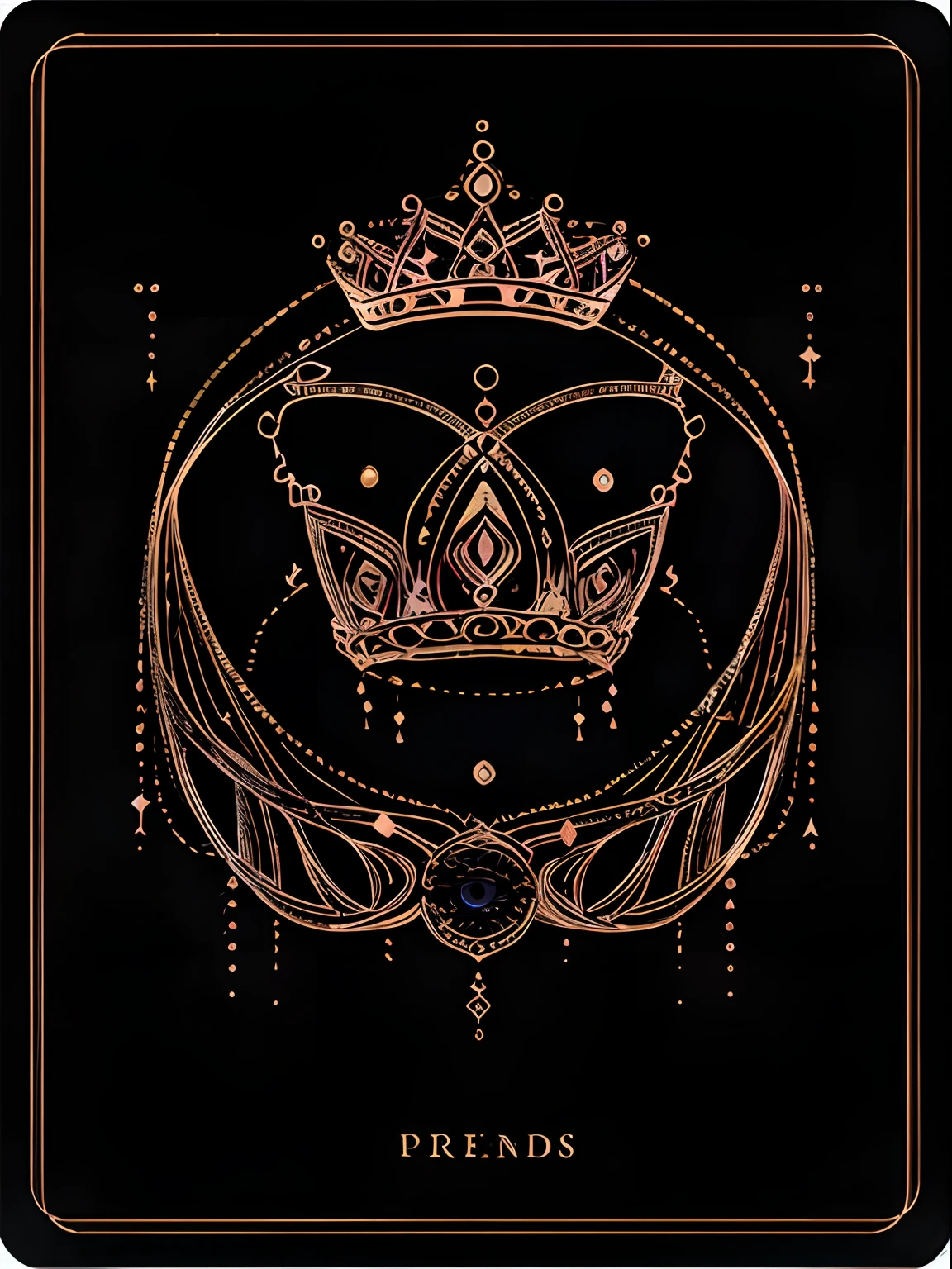 realisticlying，（best qualtiy，tmasterpiece：1.3），tiara crown，The eye，stars，light particules，lineworks，without humans，