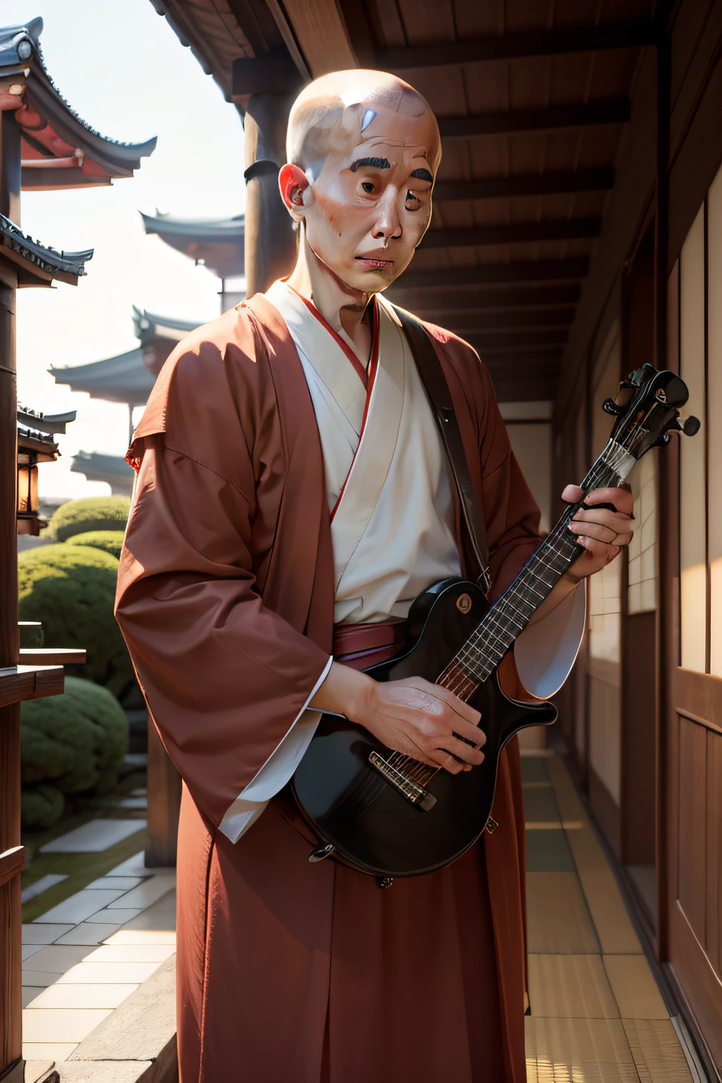 Japan monk musician