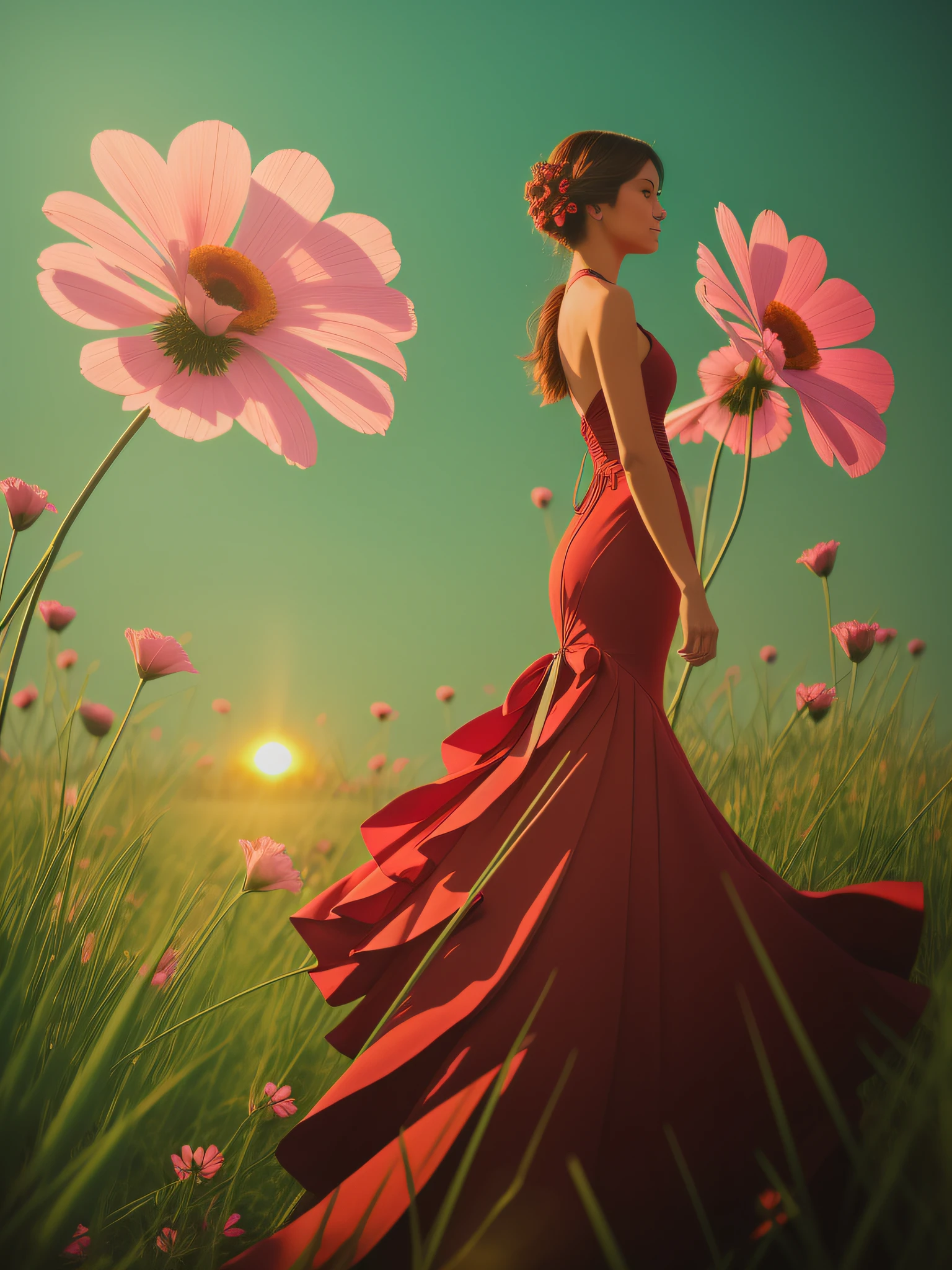 Light and shadow background,the sunset