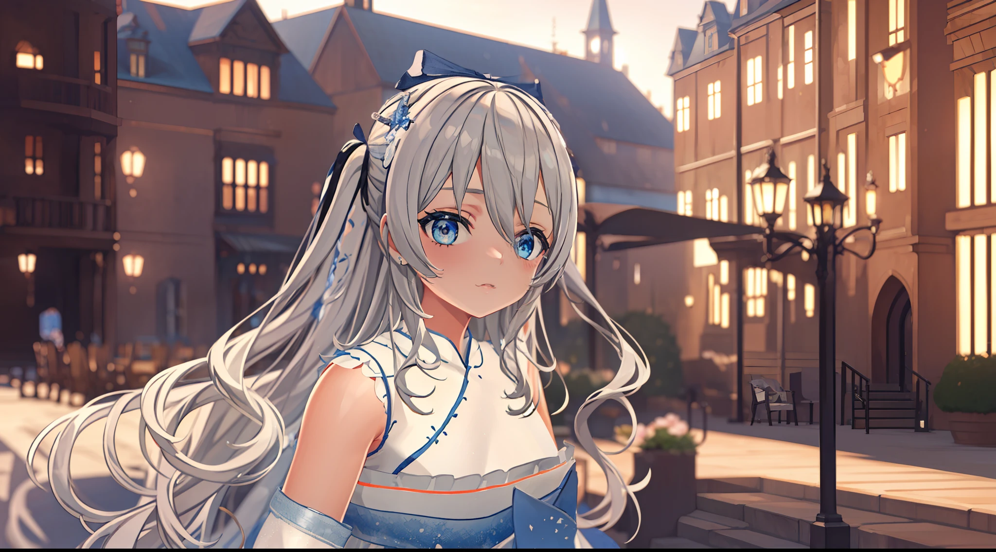 ((Best quality)), ((Masterpiece)), ((Ultra-detailed)), (illustration), (Detailed light), (An extremely delicate and beautiful), Dramatic perspective,A charming young girl,Lucif - Hanfu.