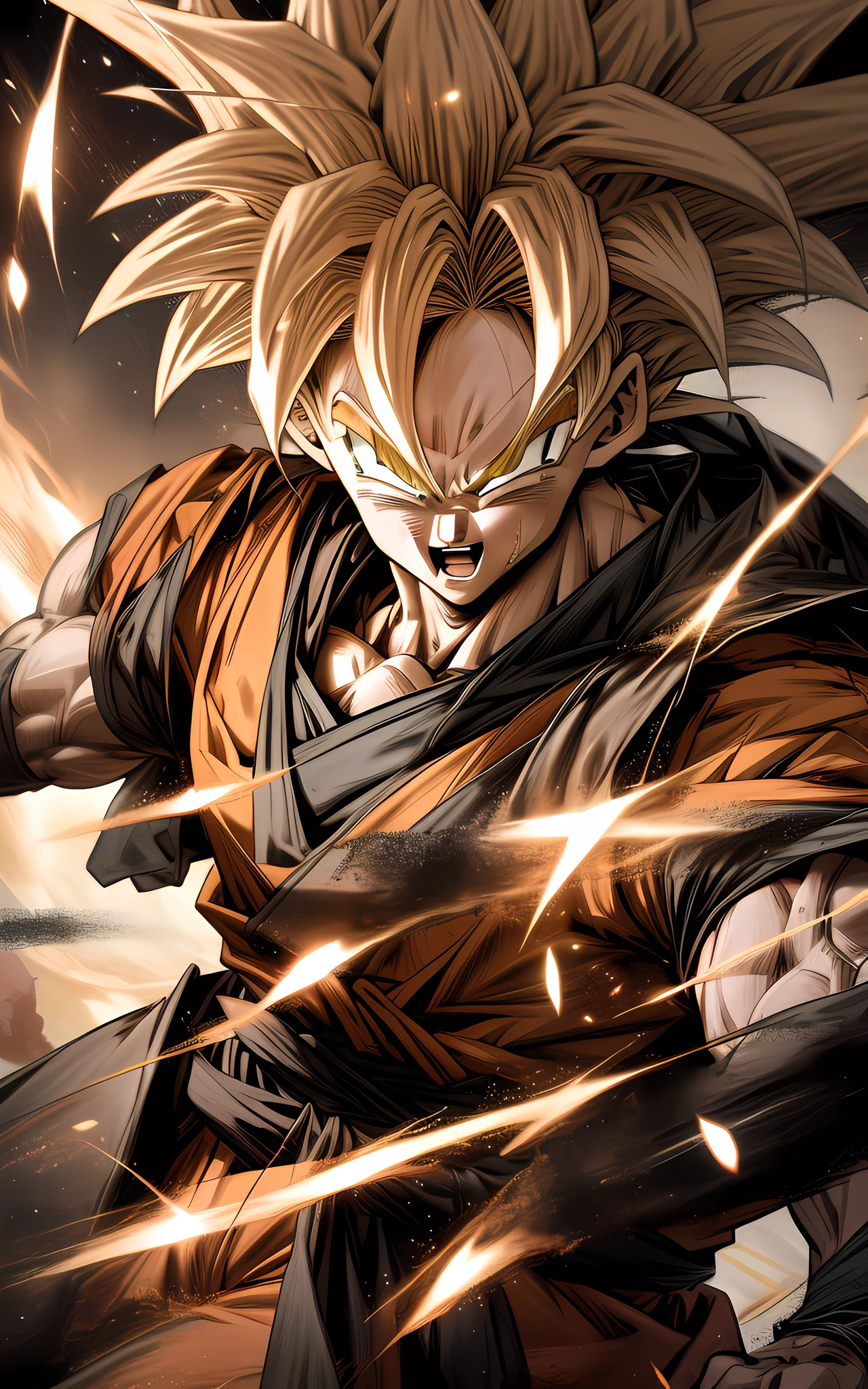 goku, from dragon ball z, in ultra instinct form, super realistic, master piece, super detailed, super quality