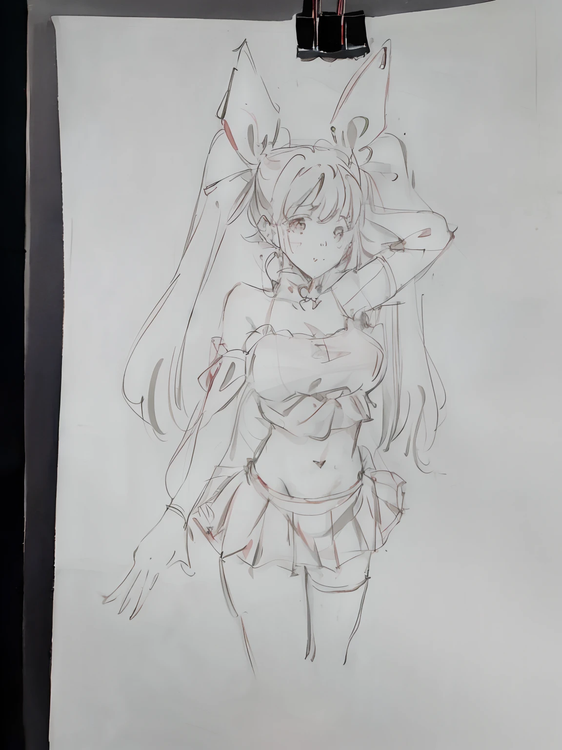 <lora:Pencil_Sketch_Dim64_SD-05:1>,(Pencil_Sketch:1.2, messy lines, greyscale, traditional media, sketch), unfinished, hatching (texture) , aalillie, long hair, braid, sun hat, white headwear, collarbone, sleeveless dress, white dress, <lora:lillie_(pokemon)_v1:0.7>, smile, outdoors, tropical beach, cowboy shot