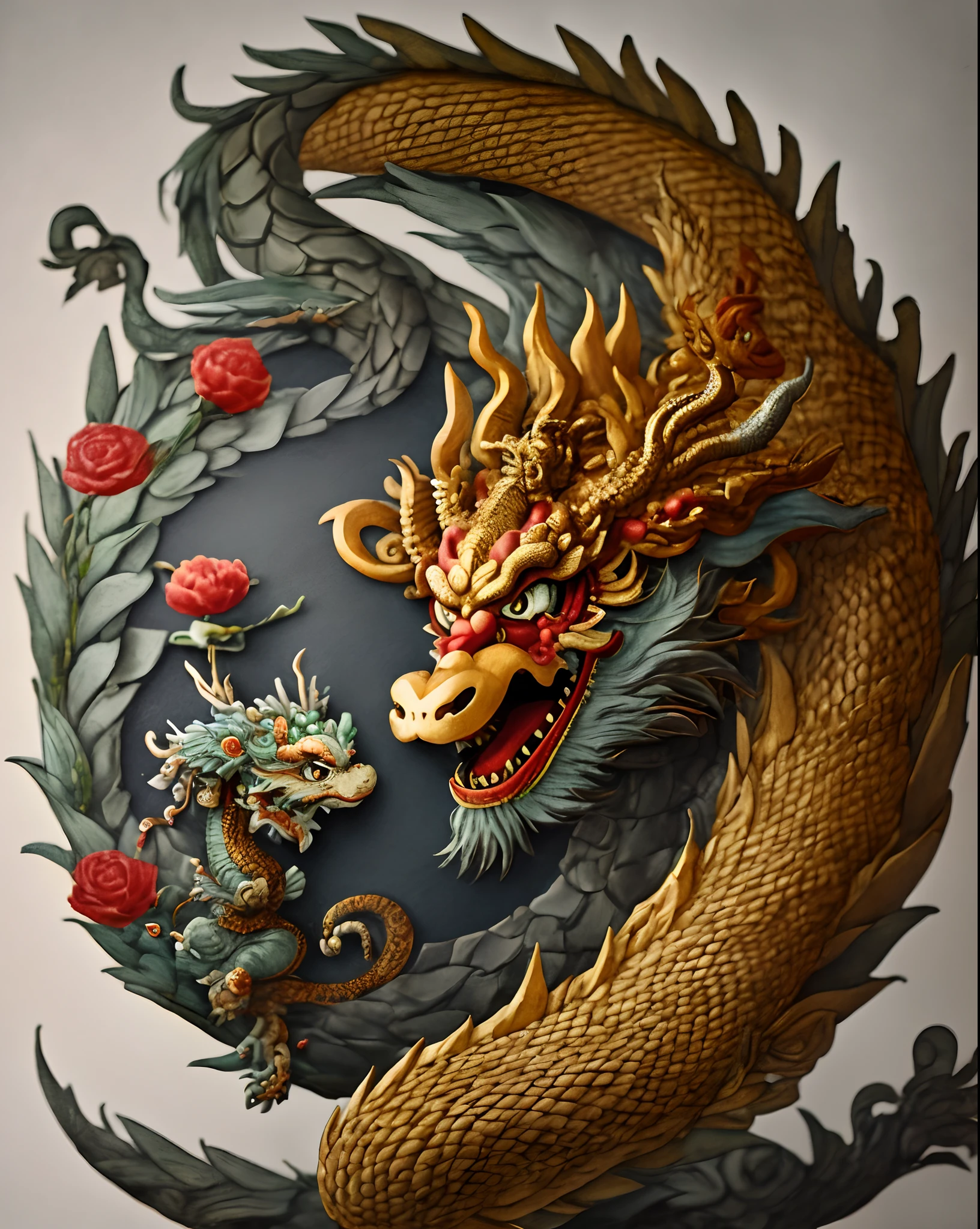 chinesedragon，cupidity，wisdom