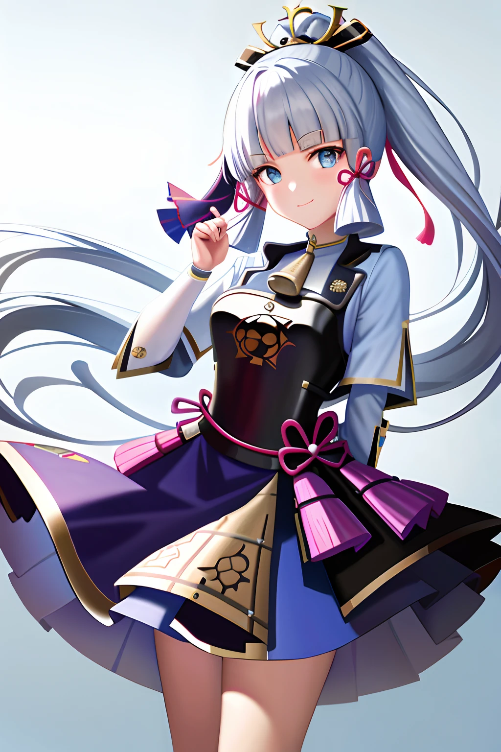 tmasterpiece,A high resolution,best qualtiy,1girl solo,kamisato_ayaka,ssmile,komono,binding