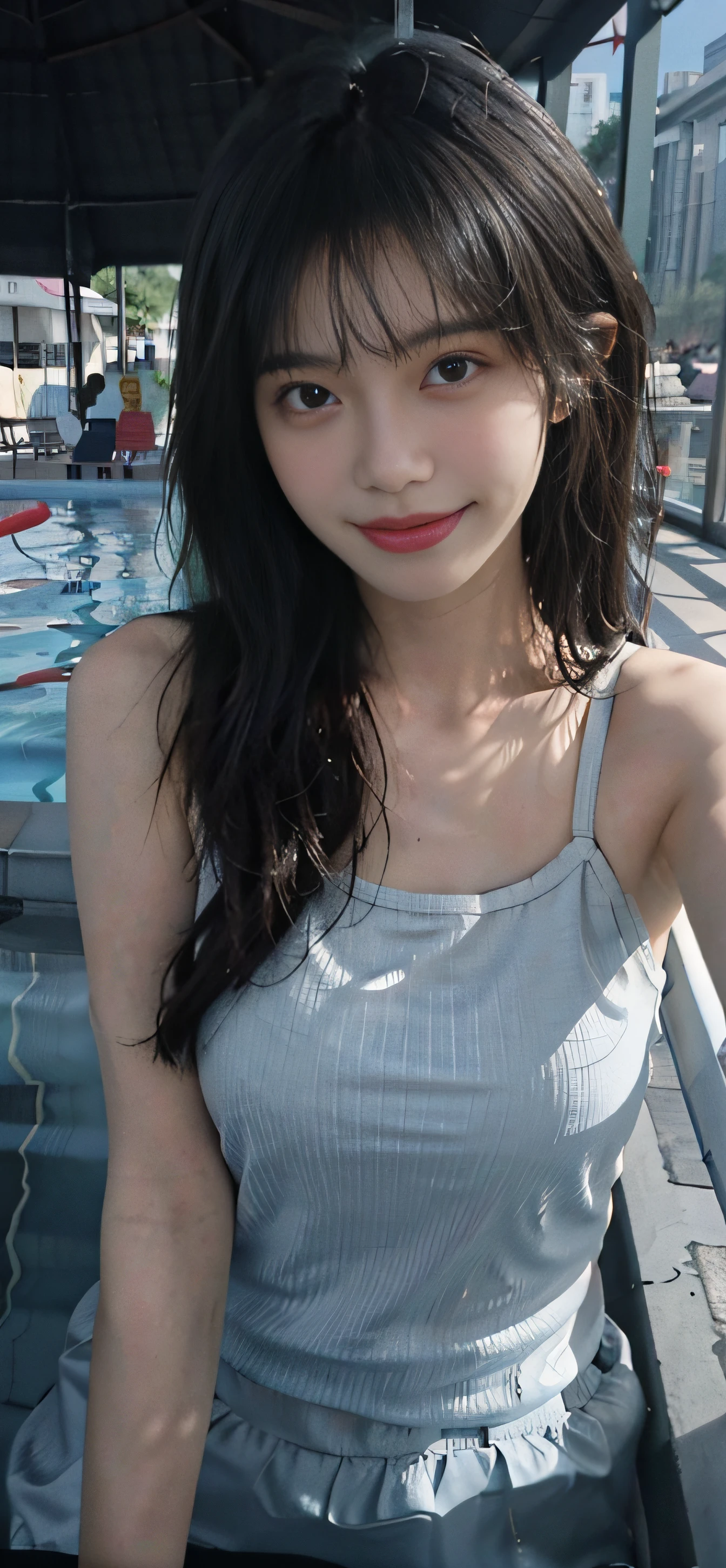 standing in water