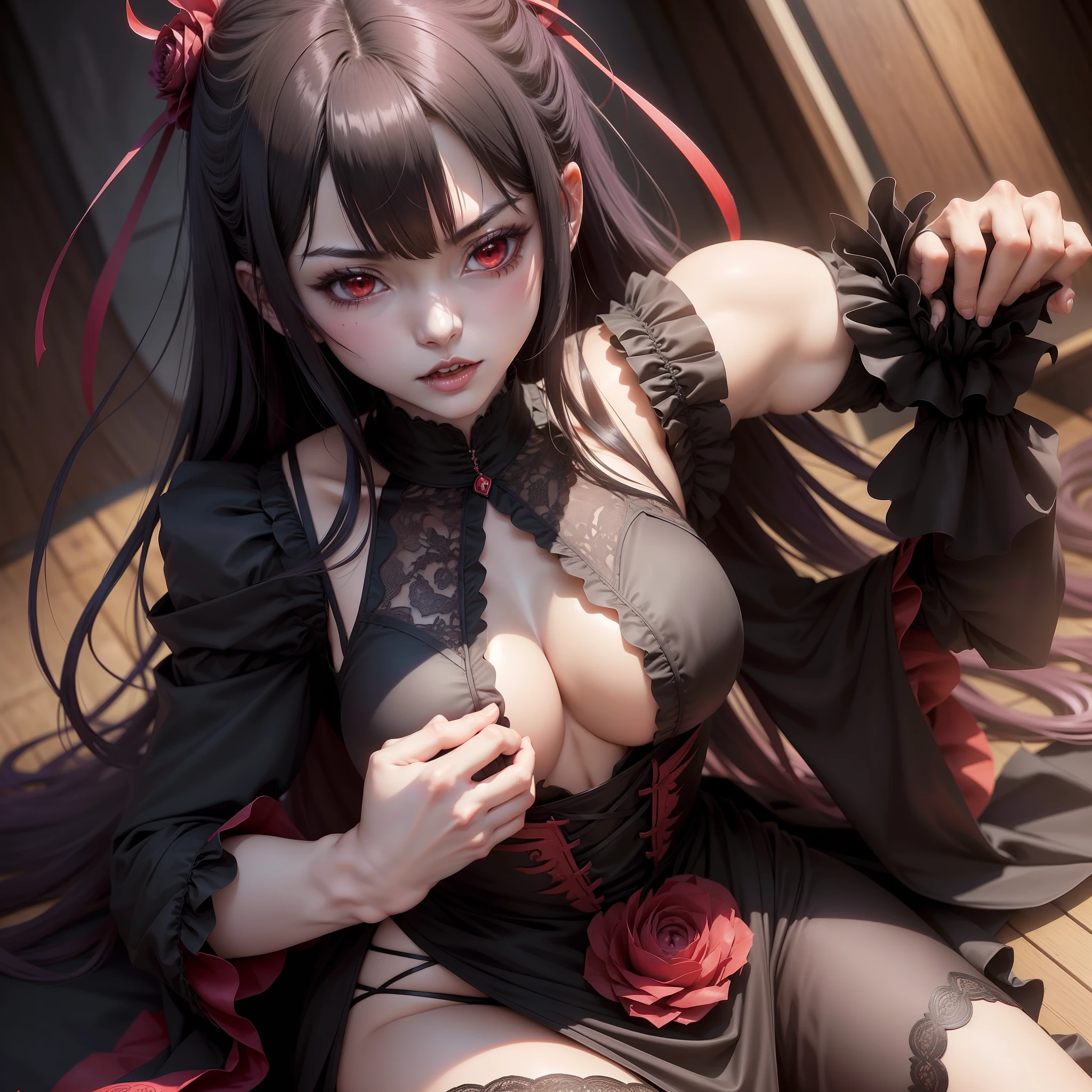 Species Human
Vampire (Formerly Age 17-18 (Physically) Gender Female Height 157 cm Hair Color Black Kurumi Tokisaki (Tokitokizaki Saki Mad Sanmi, Tokisaki Kurumi?) is the third vampire to appear. Due to her brutal actions, she is referred to as the Worst vampire (The worst vampire, Saiaku no Seirei?). She is also the first vampire to appear as an antagonist in the Date A Live series. Sexy hot