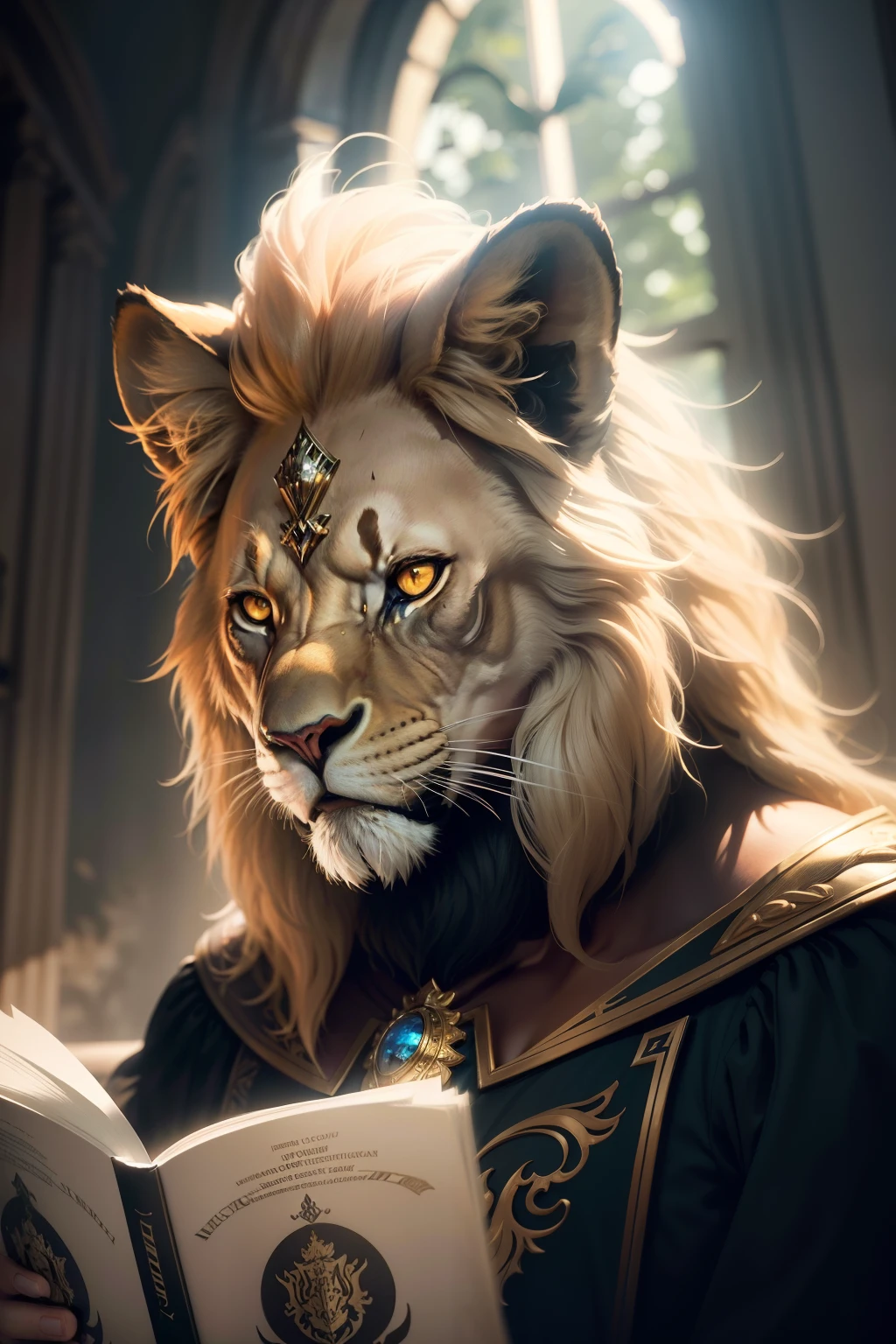 Lion character from THE WIZARD OF OZ, Man with lion's face, em tons escuros, terror (realista, fotorrealista: 1.4), (foco clear: 1.4), (rosto e olhos ultra detalhados: 1.1 ), (album art:1.1), (obra-prima:1.1), melhor qualidade, decadente, detalhes ultra altos, , extremamente intrincados, detalhes extremos, ray tracing, reflexos, beautiful lighting (intense illumination: 1.1), (High saturation clarity contrast, Deep contrast levels, clear, retocado, with color graduation: 1.1), soft-lighting, cinemactic, (forte contraste: 1.2)