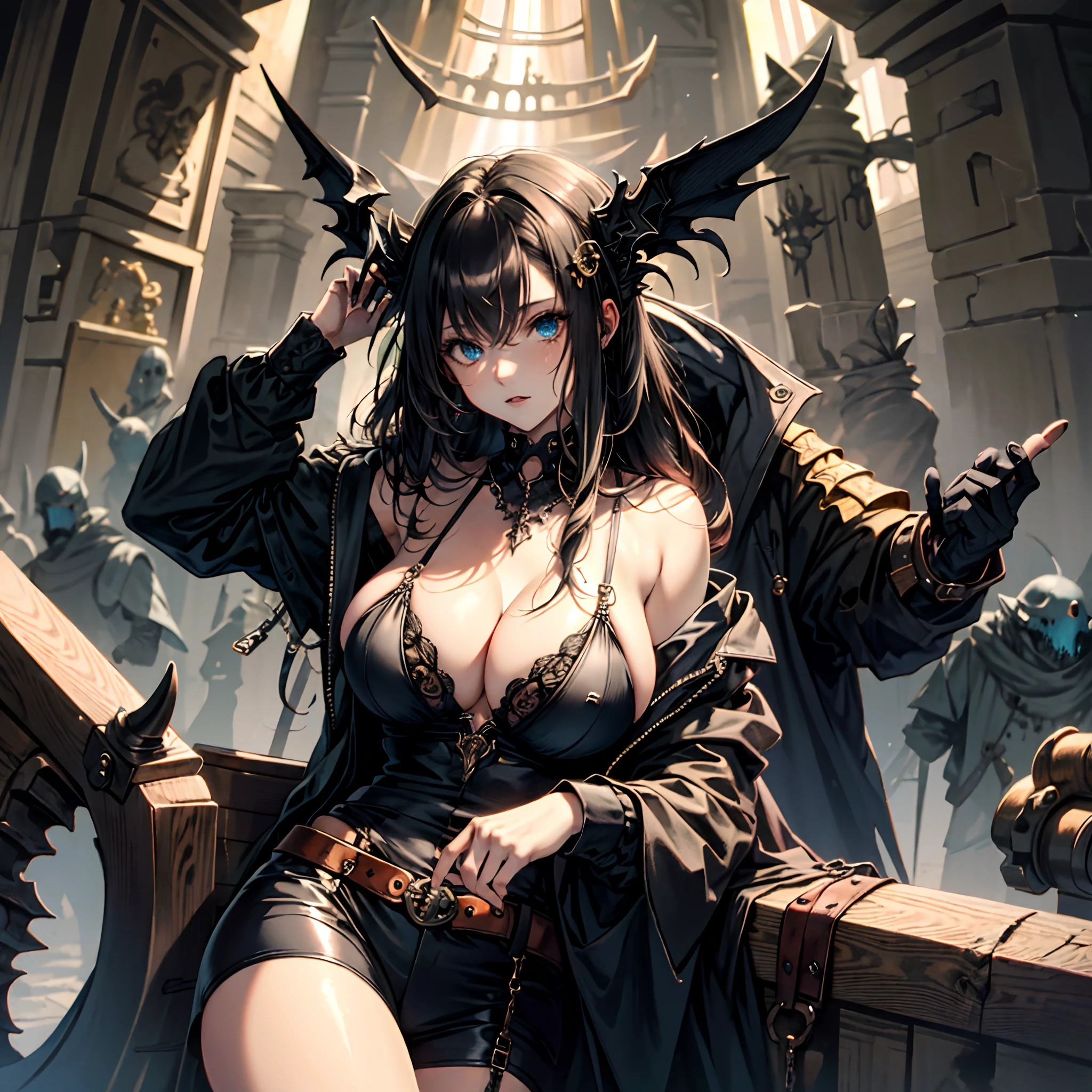 Cthulhu，Gothic，underage，Lori huge breasts cleavage，Dark Department，chies，The eye