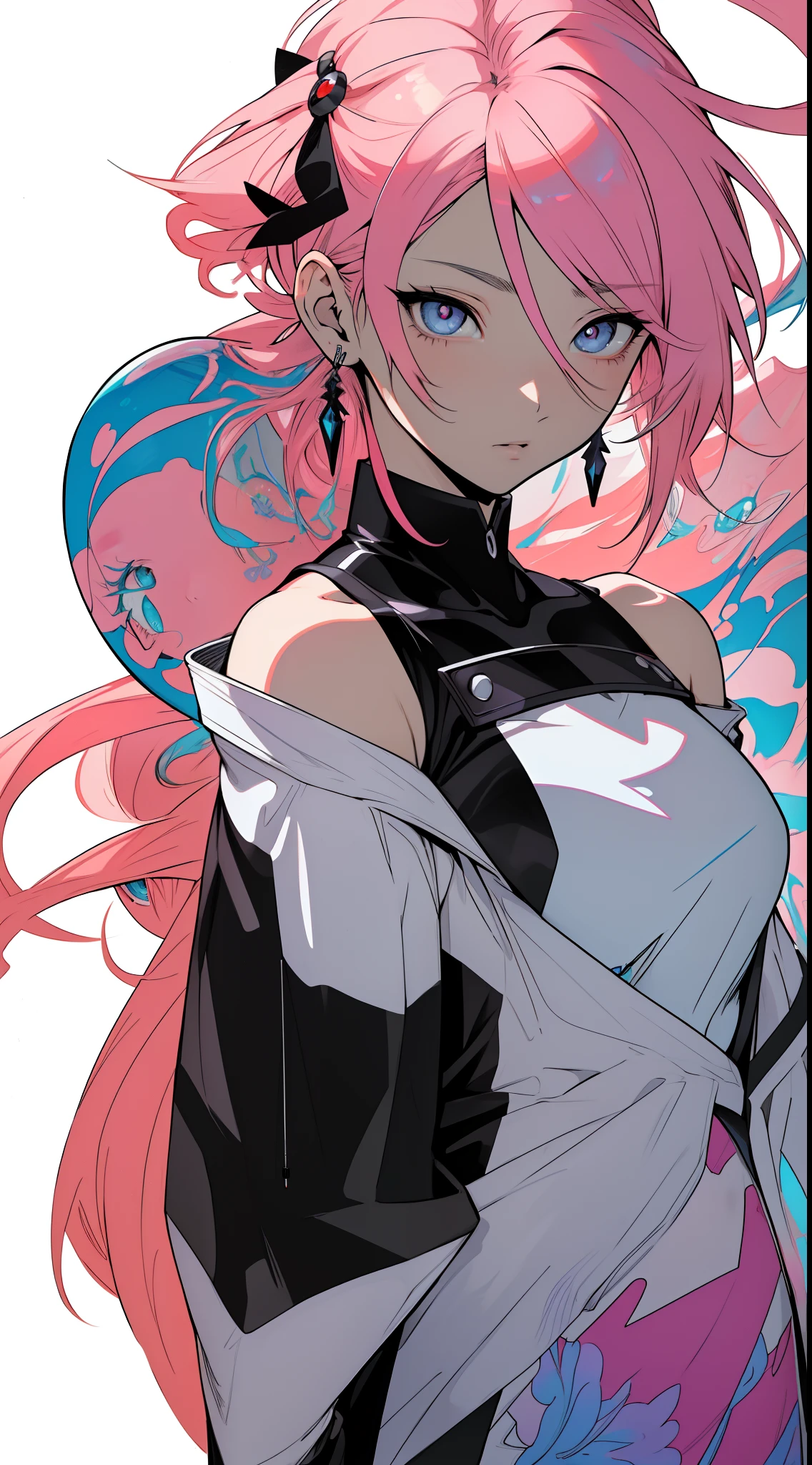 (anime) . Female (Woman) . (Masterpiece: 1.8), (64k quality), (final fantasy artwork concept), detailed (manga eyes + hair + clothes + body + face + colors + shoulders + eyes (globular + transparent + liquid) + (sharper drawings) + (shiny jewelry) + (clothes folds) + (rounded eyes) + (consistent clothes) + (clothing features) + (eyes line), better (colorful + (coarser line) + (black line) + finishing . [Drawing] (Anime (Manga (Comics))) + (Coarse Line: 1.8) + (Black Line: 1.8) + (Color: 1.8) + (Clean: 1.8) + (Contrast: 1.8) + (Black Outline: 1.8) + (adjusted colors: 1.8) + (shadow set: 1.8) + (manga eyes: 1.8), ((made homogeneous: 1.3))