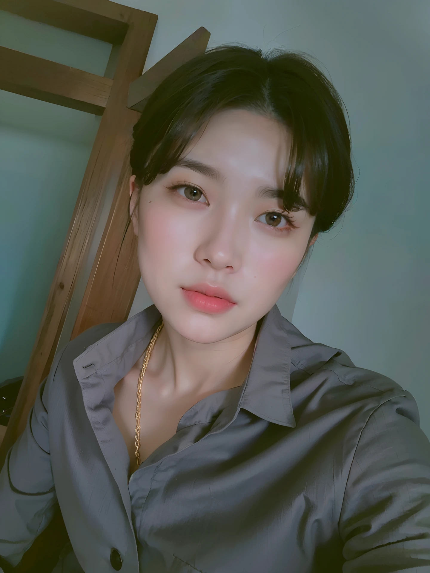 ulzzang-6500-v1.1, (raw photo:1.2), (photorealistic:1.4), beautiful detailed girl, very detailed eyes and face, beautiful detailed eyes, ridiculous, incredibly ridiculous, huge file size, super detailed, high resolution, very detailed, best quality, masterpiece, kemomimi, ((Japanese girls' high school uniform)), illustration, very detailed, CG, unified, 8k wallpaper, amazing, Fine details, masterpiece, best quality, very detailed CG uniform 8k wallpaper, light on face, cinematic lighting, 1girl, , ((no panties)), ((dynamic pose))), (camel toe), (half), (pantyhose), (knee-bending leg sitting))