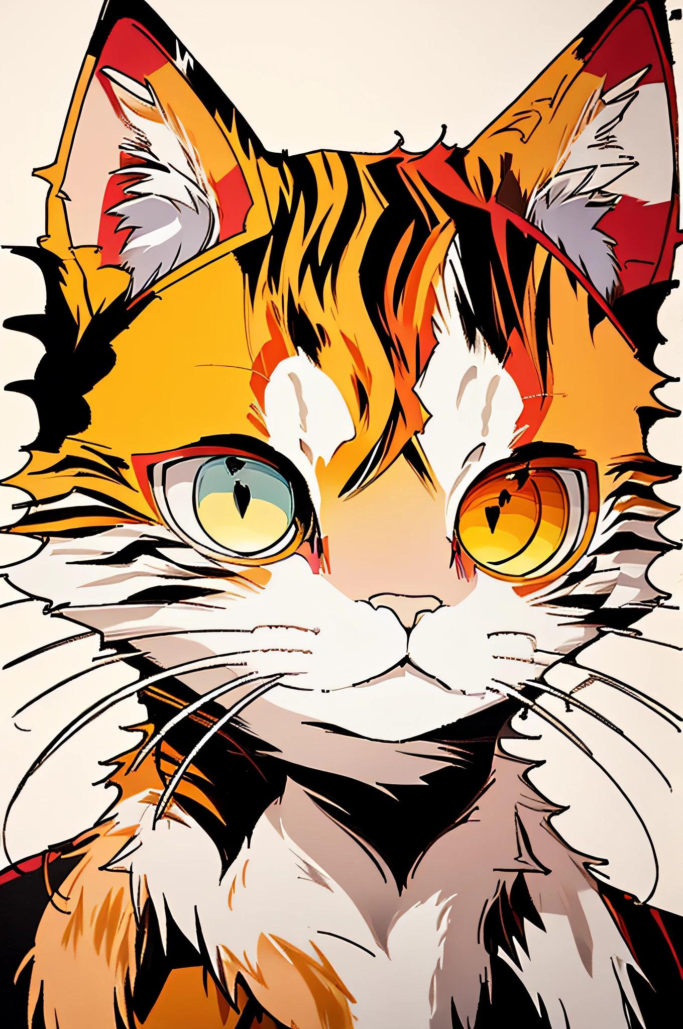 (Cat), Eduardo Kobra padding ,wall PORTRAIT geometric multidimensional, art, chibi,
yang08k, beautiful, colorful,
masterpieces, top quality, best quality, official art, beautiful and aesthetic,