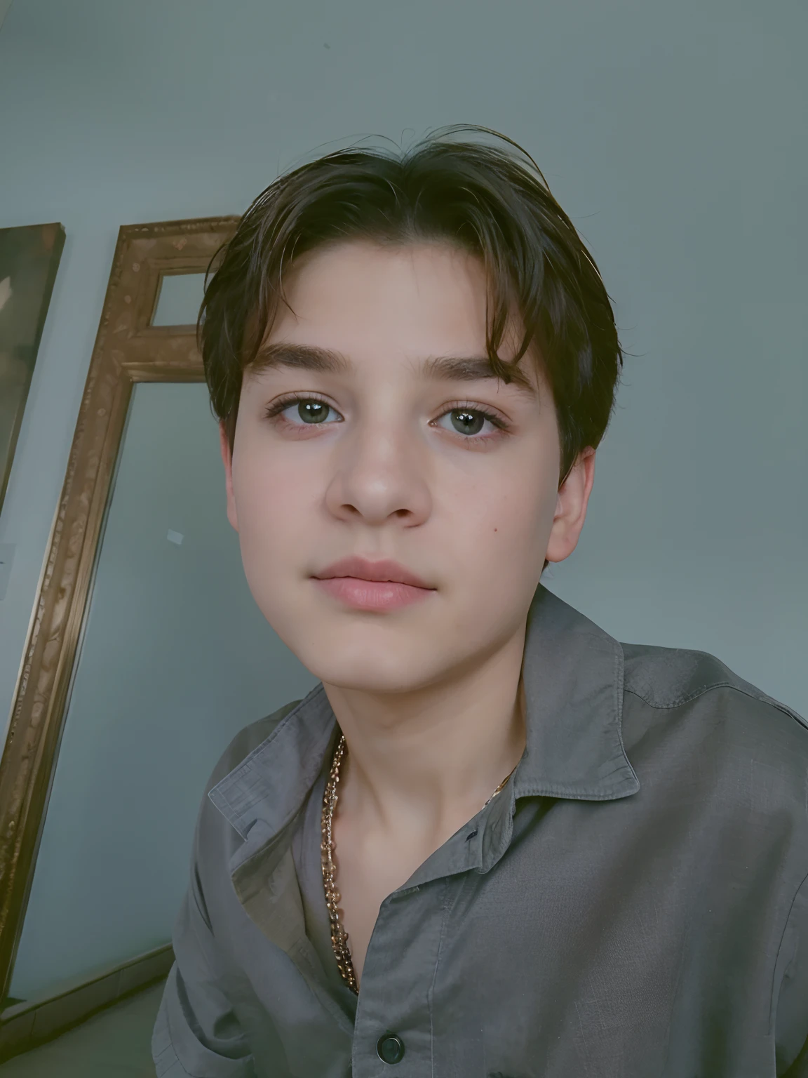 ((Best quality, 8k, Masterpiece :1.3)), 12 years old boy, stylish,