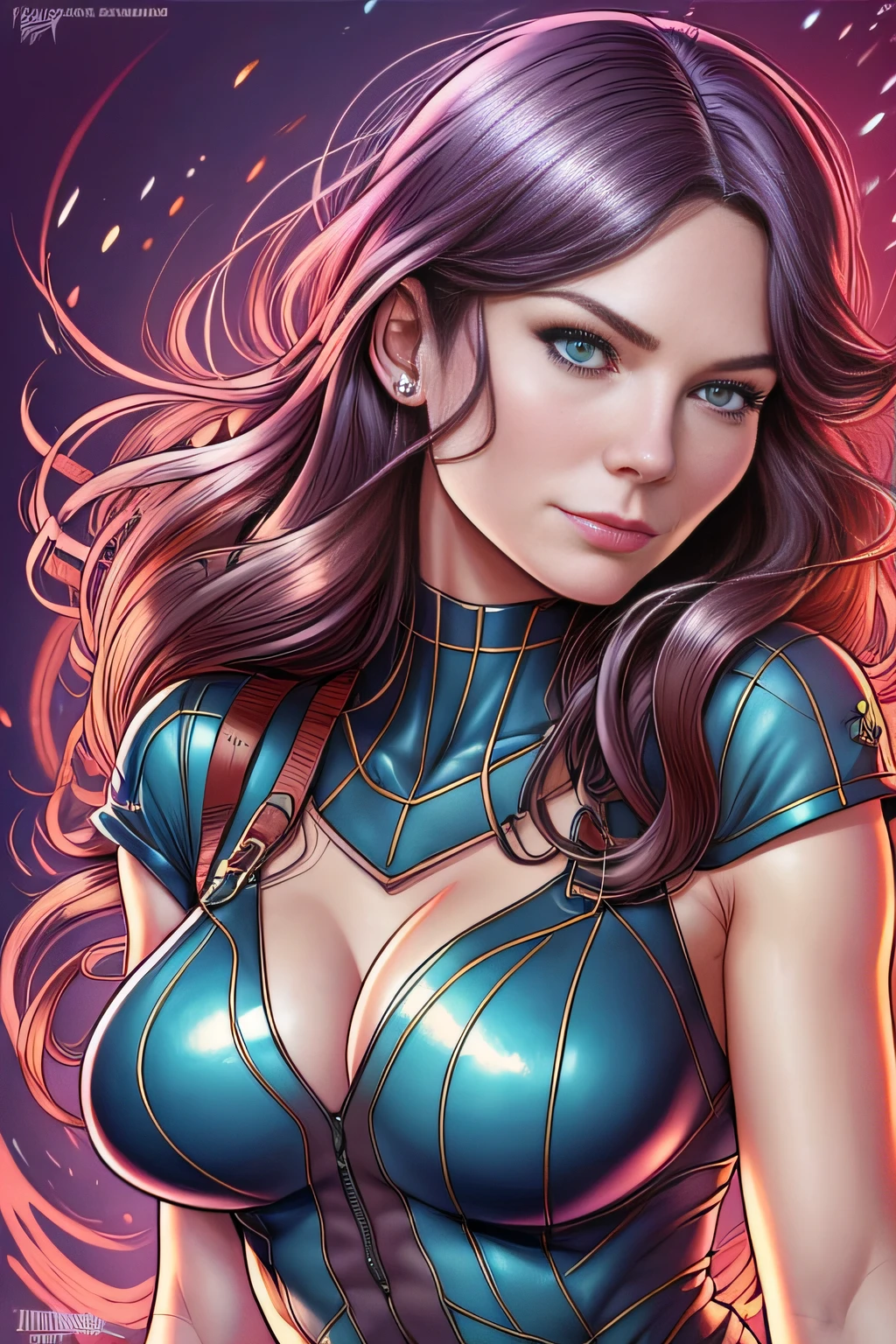Kirsten Dunst como Mary Jane Watson, (((cabelo ruivo))), cabelo comprido, em Nova Iorque, Colouring, Pintura digital, arte conceitual, liso, foco nítido, Arte Hiper detalhada, por John Blanche retocado, Realistic, rosto liso, olhos perfeitos, symmetric, tiro de corpo inteiro, wide angle, foco nítido, 8 k high definition, insanamente detalhado, intrincado, elegante, Arte por Artgerm
