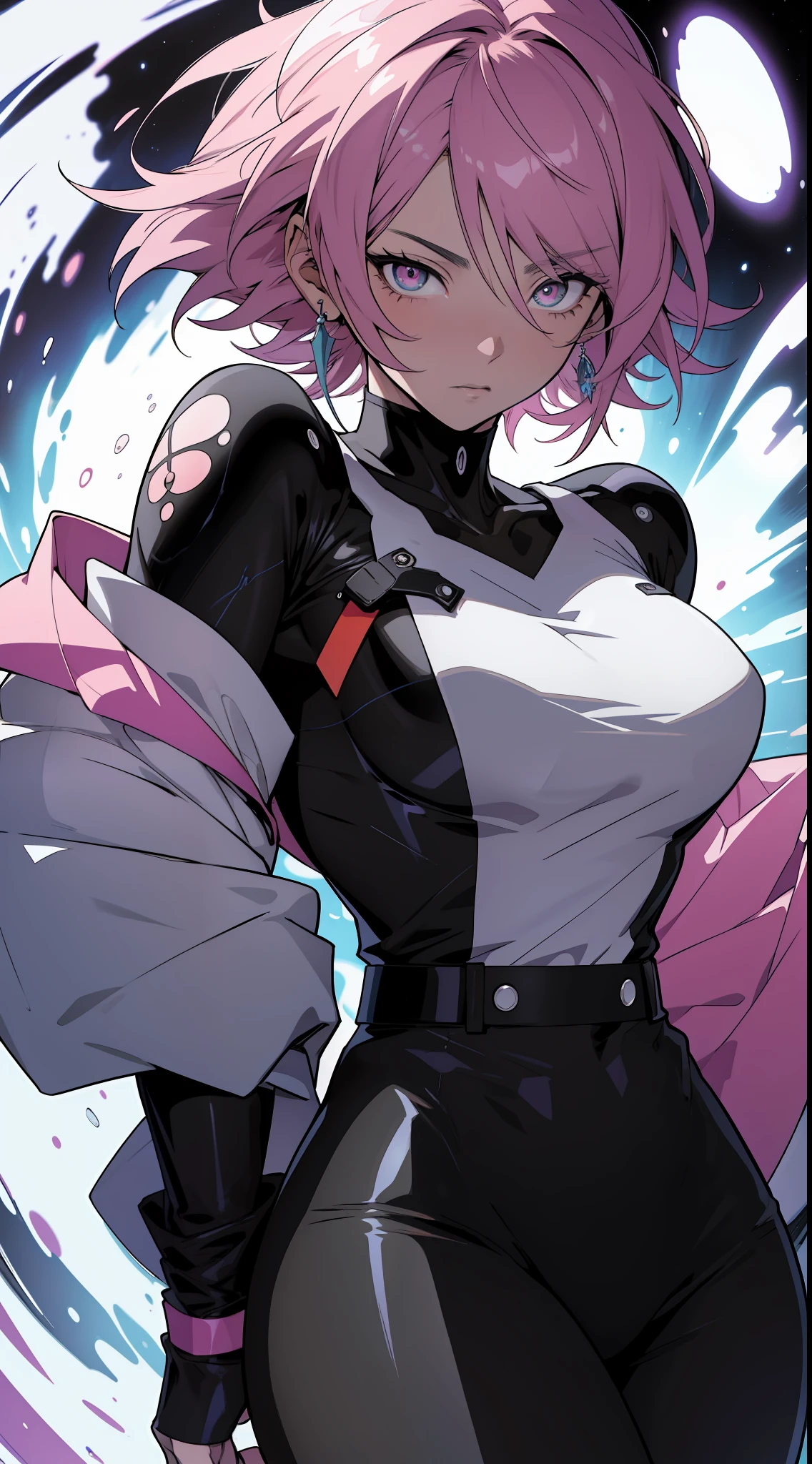 (anime) . Female (Woman), full body, in the space . (Masterpiece: 1.8), (64k quality), (final fantasy artwork concept), detailed (manga eyes + hair + clothes + body + face + colors + shoulders + eyes (globular + transparent + liquid) + (sharper drawings) + (shiny jewelry) + (clothes folds) + (rounded eyes) + (consistent clothes) + (clothing features) + (eyes line), better (colorful + (coarser line) + (black line) + finishing . [Drawing] (Anime (Manga (Comics))) + (Coarse Line: 1.8) + (Black Line: 1.8) + (Color: 1.8) + (Clean: 1.8) + (Contrast: 1.8) + (Black Outline: 1.8) + (adjusted colors: 1.8) + (shadow set: 1.8) + (manga eyes: 1.8), ((made homogeneous: 1.3))