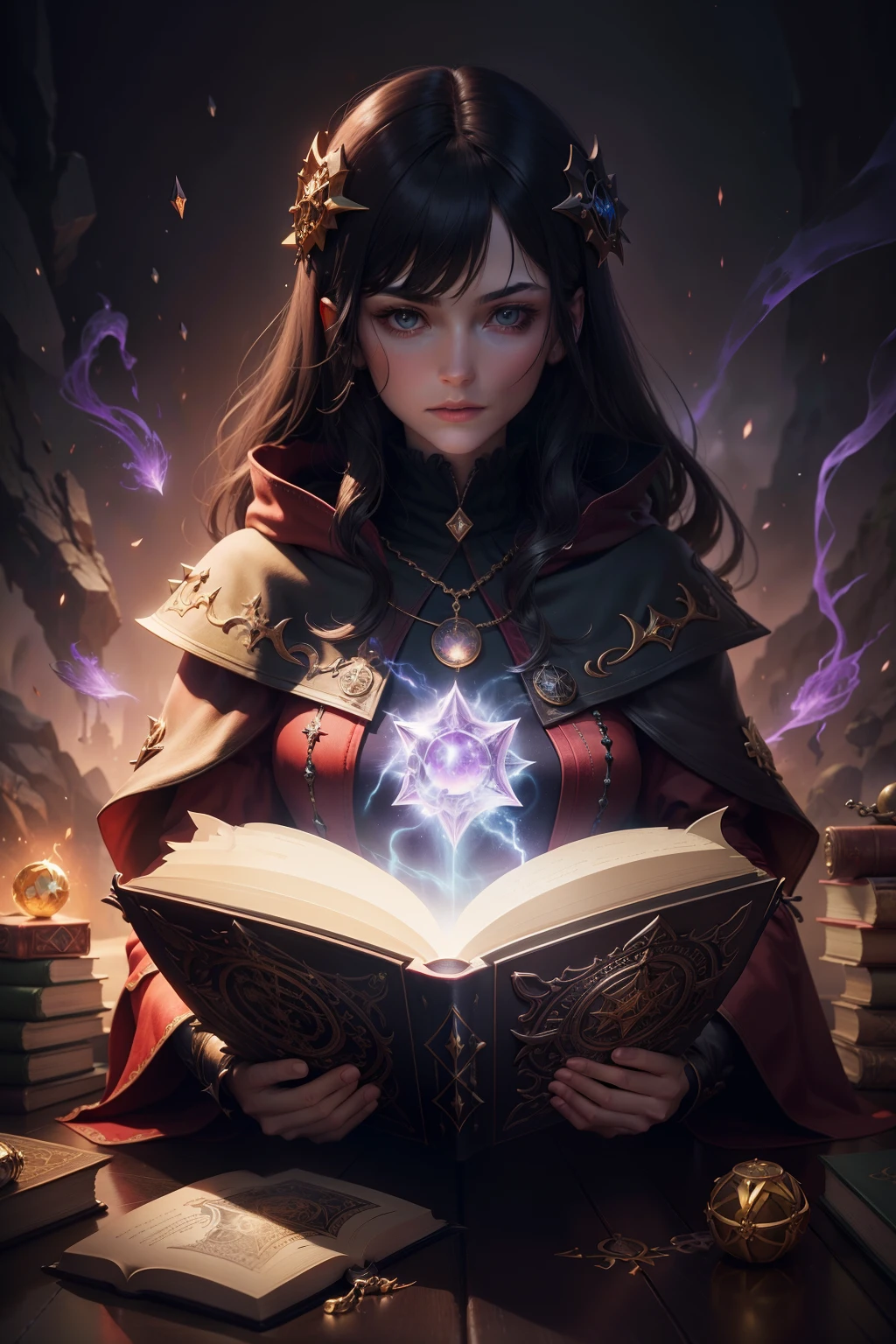 naturemagic , magical energy fantasy, grimoire, A book of spells in mystical cover, studded with a gem,gameicon,masterpiece,best quality,ultra-detailed,masterpieces, HD Transparent background,