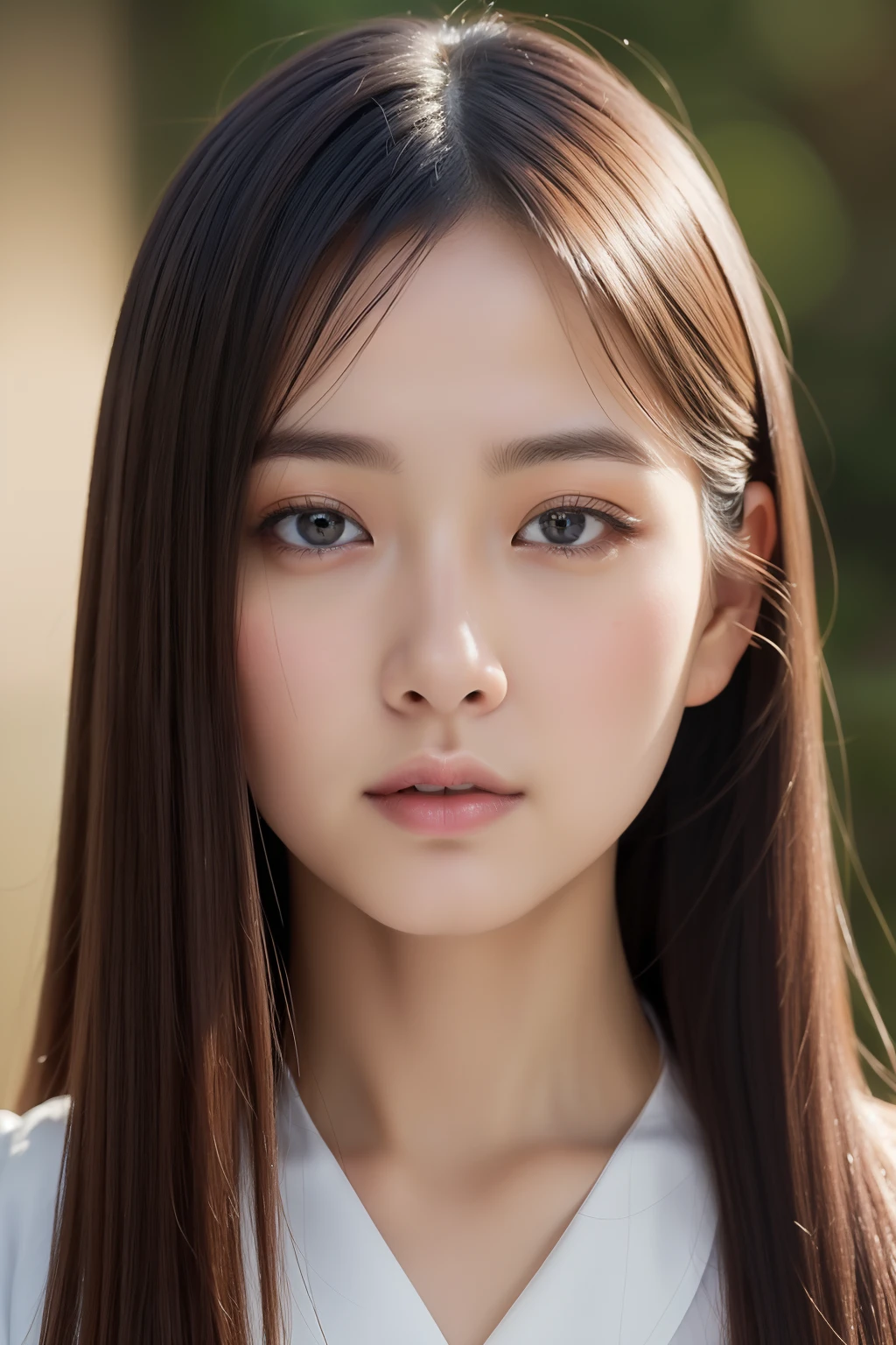 Nurse uniform、(Highest quality)、((Very detailed))、4K、(8K)、masterpiece、Very detailedな、Highest quality、Super Resolution、1 person、Kind Face、Soft Light、RAW quality、Soft Skin、163cm、hospital