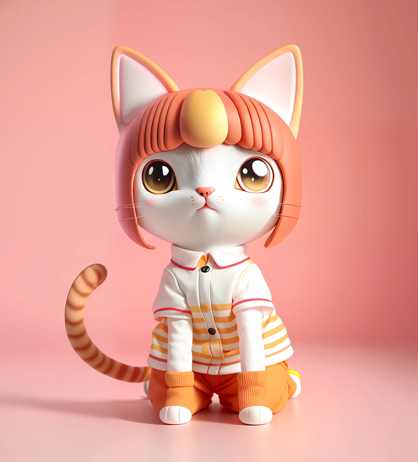 IP, Cute cat,wearing an outfit,dopamine, At home