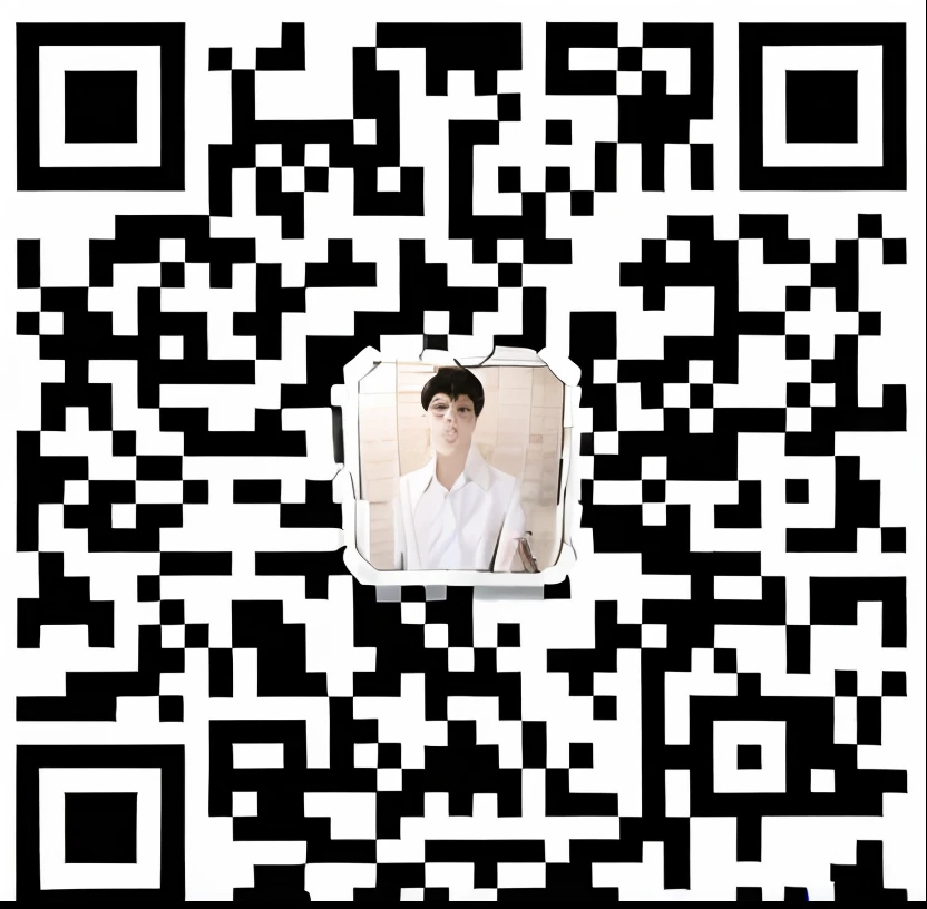 QR code with photo of man in white shirt, scan, 🔞🤡, Cai Xukun, Middle metaverse, xqcow, negao, Inspired by Bian Shoumin, like liangchao wei, Li Zixin, zmonzheng, Chiba Yuda