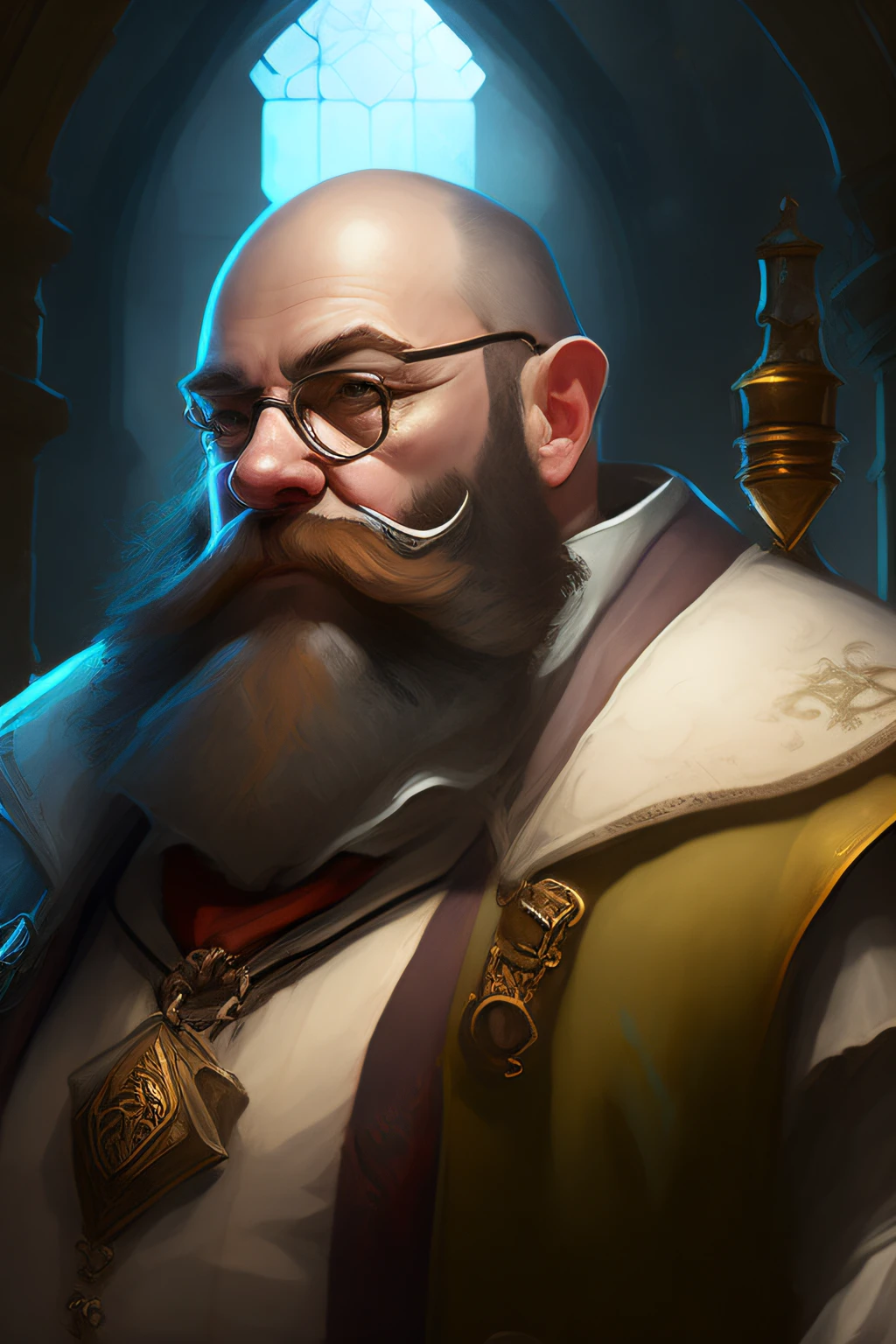 dwarf alchemist, scientist, art by dishonored.