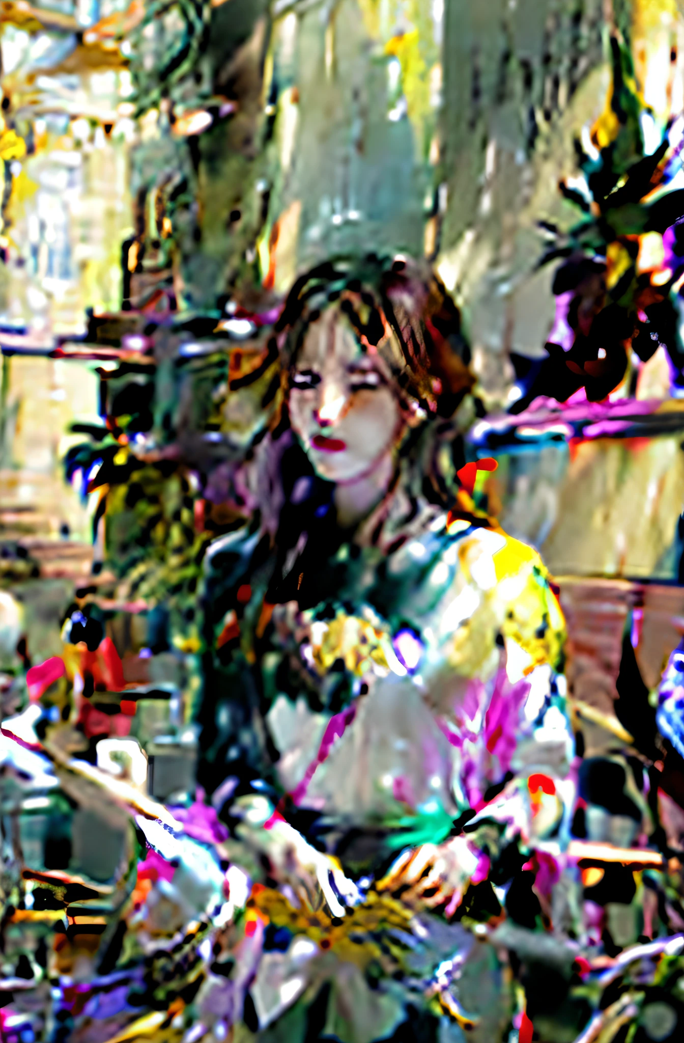 official art, unity 8k wallpaper, ultra detailed, beautiful and aesthetic, beautiful, masterpiece, best quality, (zentangle, mandala, tangle, entangle), dynamic angle, cowboyshot, the most beautiful form of chaos, elegant, a brutalist designed, vivid colours, romanticism, by james jean, roby dwi antono, ross tran, francis bacon, michal mraz, adrian ghenie, petra cortright, gerhard richter, takato yamamoto, ashley wood, atmospheric, enjoying a stream of music, where you can visualize the notes, ??????? of musical notes, streaming musical notes visible