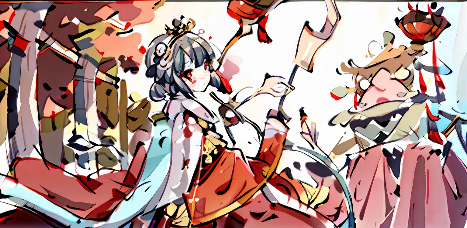 Onmyoji Bian Lian，Detailed art style，Anime characters wear bow and arrow parade costumes。CGSTATION trends depict Genshin's impact，Fusion with the artistic styles of Nguyen Jia and Artgerm。Take G Willow、Artgerm and Atey Ghailan's style is inspired，Create a wonderful scene of anime girls and bows and arrows in the Genshin world of Nakari。