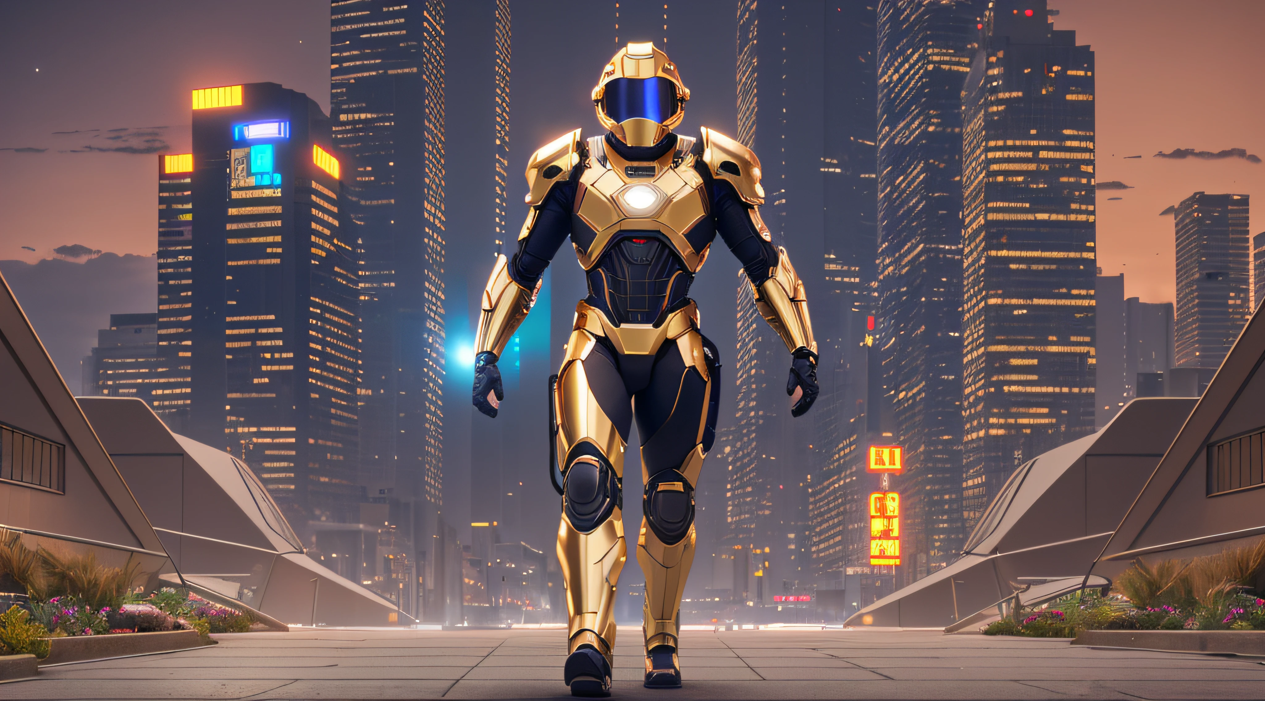 (full body, (dynamic pose), action pose), (rim lighting, studio lighting, distant moon light, night, bloom), (cinematic, best quality, masterpiece, ultra HD textures, highly detailed, hyper realistic, intricate detail, 8k, photorealistic, concept art, matte painting, autodesk maya, vray render, ray tracing, hdr), (dslr, full frame, 16mm focal length, f/8 aperture, dynamic perspective, dynamic angle, golden ratio, wide photography, wide field of view, deep depth of field, zoom out) techwear, urbansamurai 3d, realistic cyborg in a cyberhelmet head