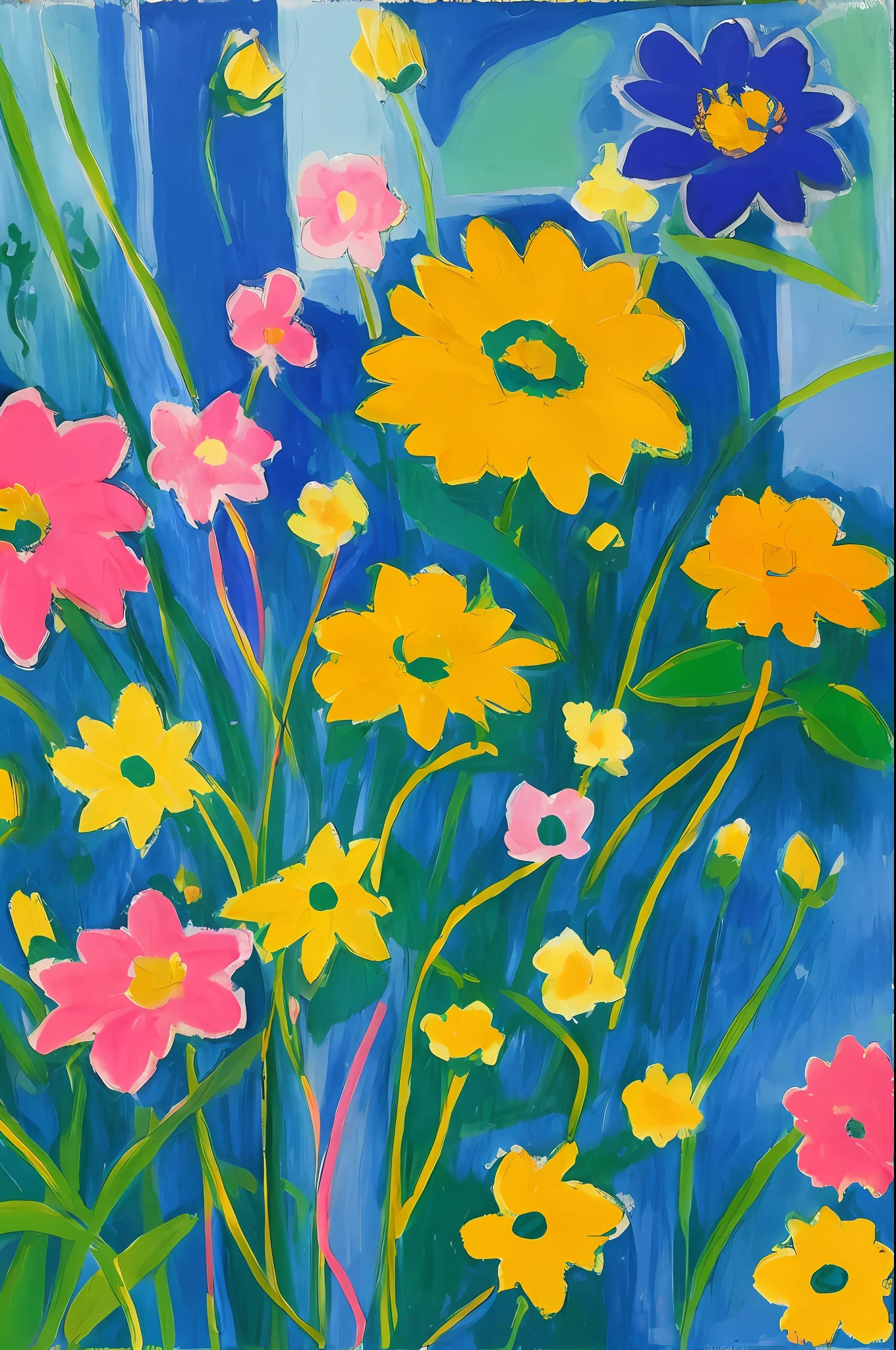 florals,Matisse Fauvist style