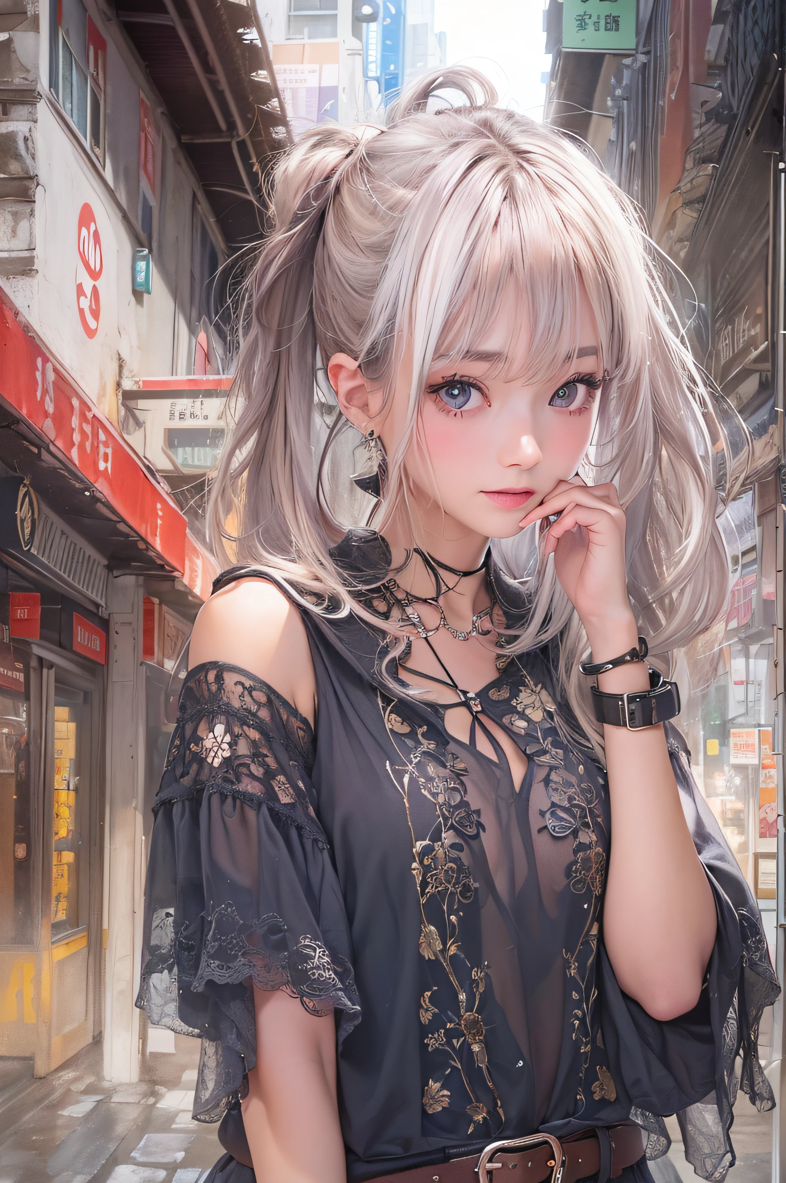 ((Top Quality, 8K, Masterpiece: 1.3)), Sharp: 1.2, Perfect Body Beauty: 1.4, Slim Abs: 1.2, ((Layered Hairstyle, Big: 1.2)), Dancer, (Rain, Street: 1.2), Wet: 1.5, Highly Detailed Face and Skin Texture, Detailed Eyes, Double Eyelids, Aspect Looking at Camera