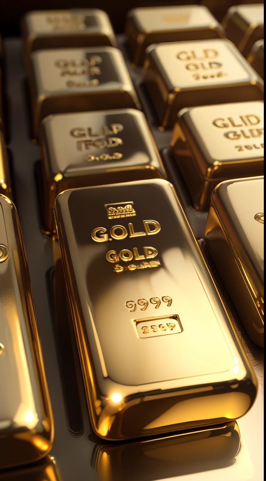 Gold bars, silver bars