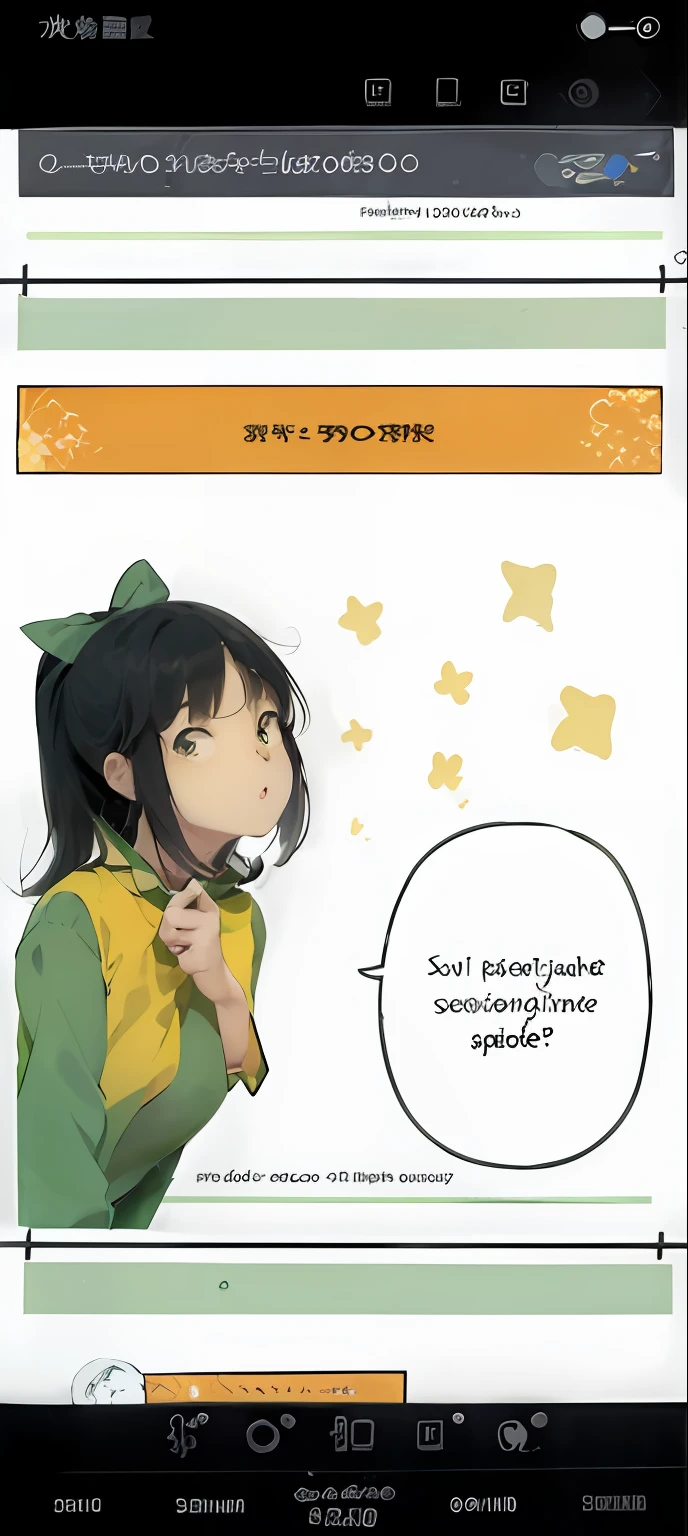 a cartoon picture of a girl with a green shirt and yellow shirt, inspired by Takehisa Yumeji, inspired by Puru, inspired by Taiyō Matsumoto, self-confidence, self - confidence, inspired by Yuko Tatsushima, as an anime character, self confidence, in manga style, comic cover, super realistic, super detail