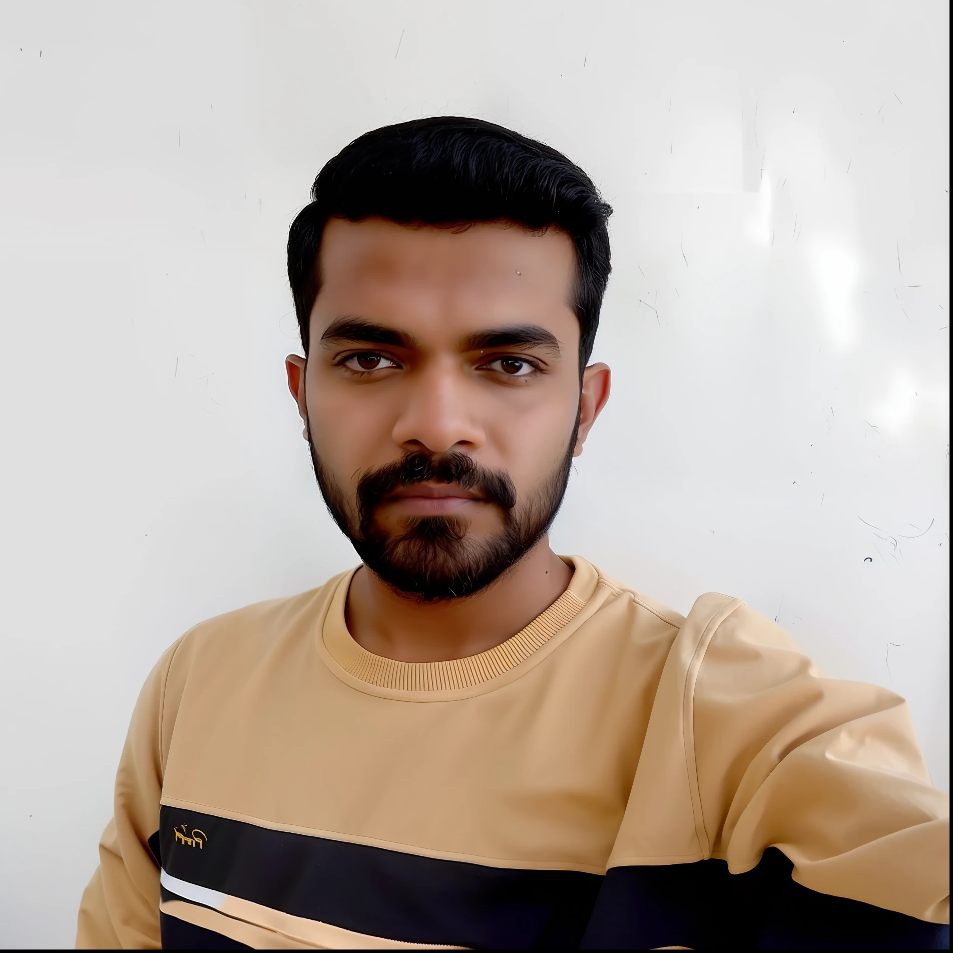 there is a man with a beard and a sweater on, without beard, with accurate face, facebook profile picture, without helmet, jayison devadas, portait photo profile picture, face picture, ayan nag, very clear picture, front profile!!!!, very very low quality picture, riyahd cassiem, vinayak, indian, vastayan, dhamphir