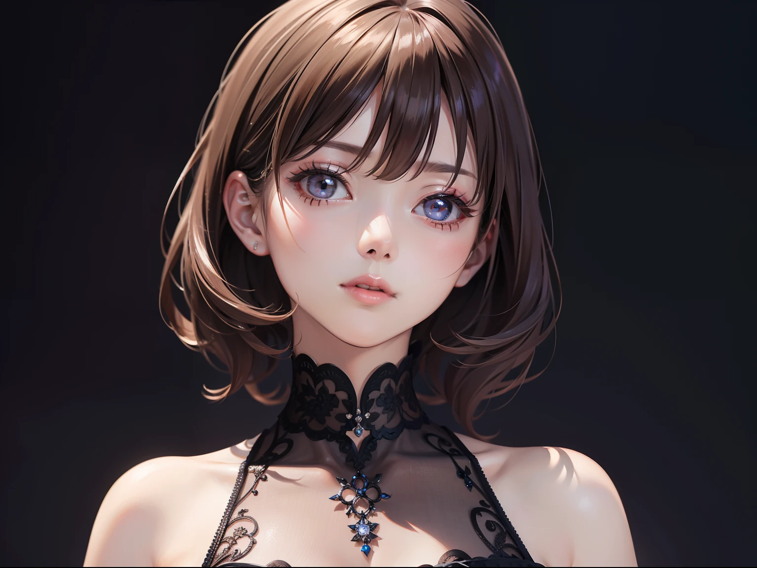 tmasterpiece,Best quality at best,Beautiful quality,Photorealsitic,looking at viewert,Detailed lighting,Extremely detailed skin,Extremely detailed hair,shadowing,8K:1.2),1girll,The upper part of the body,Short top