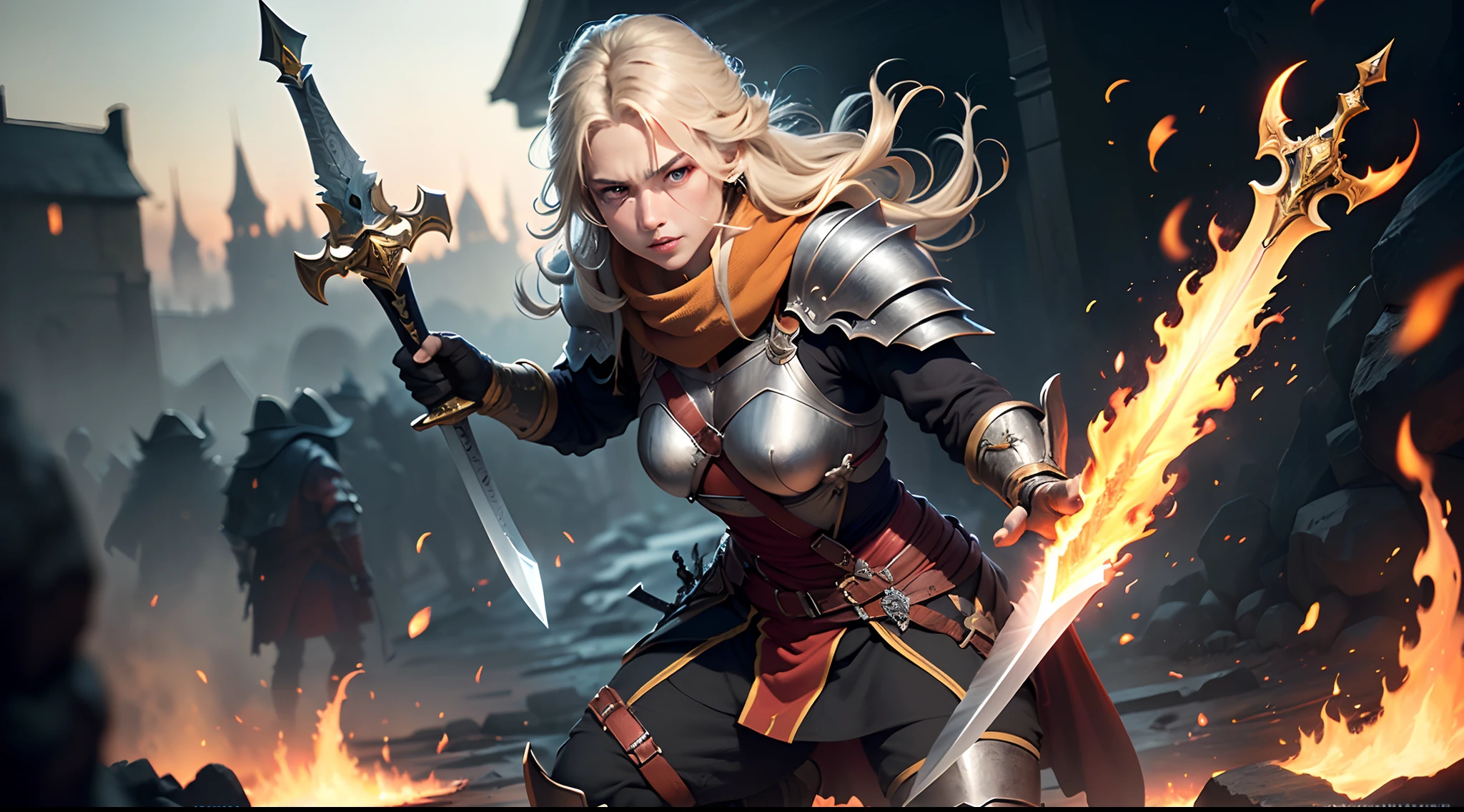 A legendary sword refined into fire