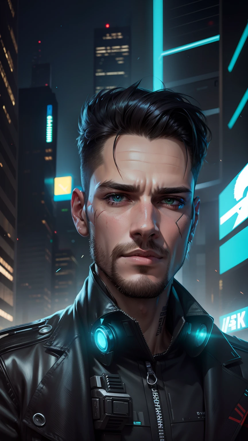 Change background cyberpunk handsome boy, realistic face,8k,ultra realistic