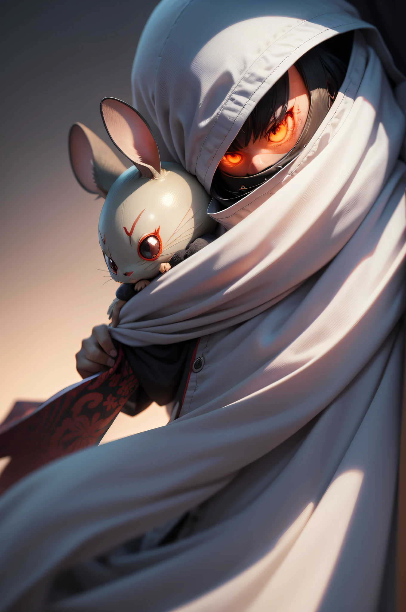 In the flying cloth yokai、Total length about 10 meters（One opposite）He has eyes and arms attached to a white cloth.。Weight about 2 kilograms、Body thickness 0.5mm[1][2][3]で、Caring about cleanliness。In lore, it appeared out of nowhere、It is said to be a terrifying yokai that wraps around people's faces and suffocates them.、In this work, Kitaro's fellow good yokai（Mouse Man mentions that political ideas are hawkish）Appeared as、I often carry Kitaro to help with movement and aerial battles.、Wrap around enemies and tighten them、Attack such as slashing with the edge of the body as a knife（later mention）。Because it is a cloth monster, it is vulnerable to fire and blades.、Blood sheds when cut[Note 2]Sometimes、Easy to restore with regenerative ability