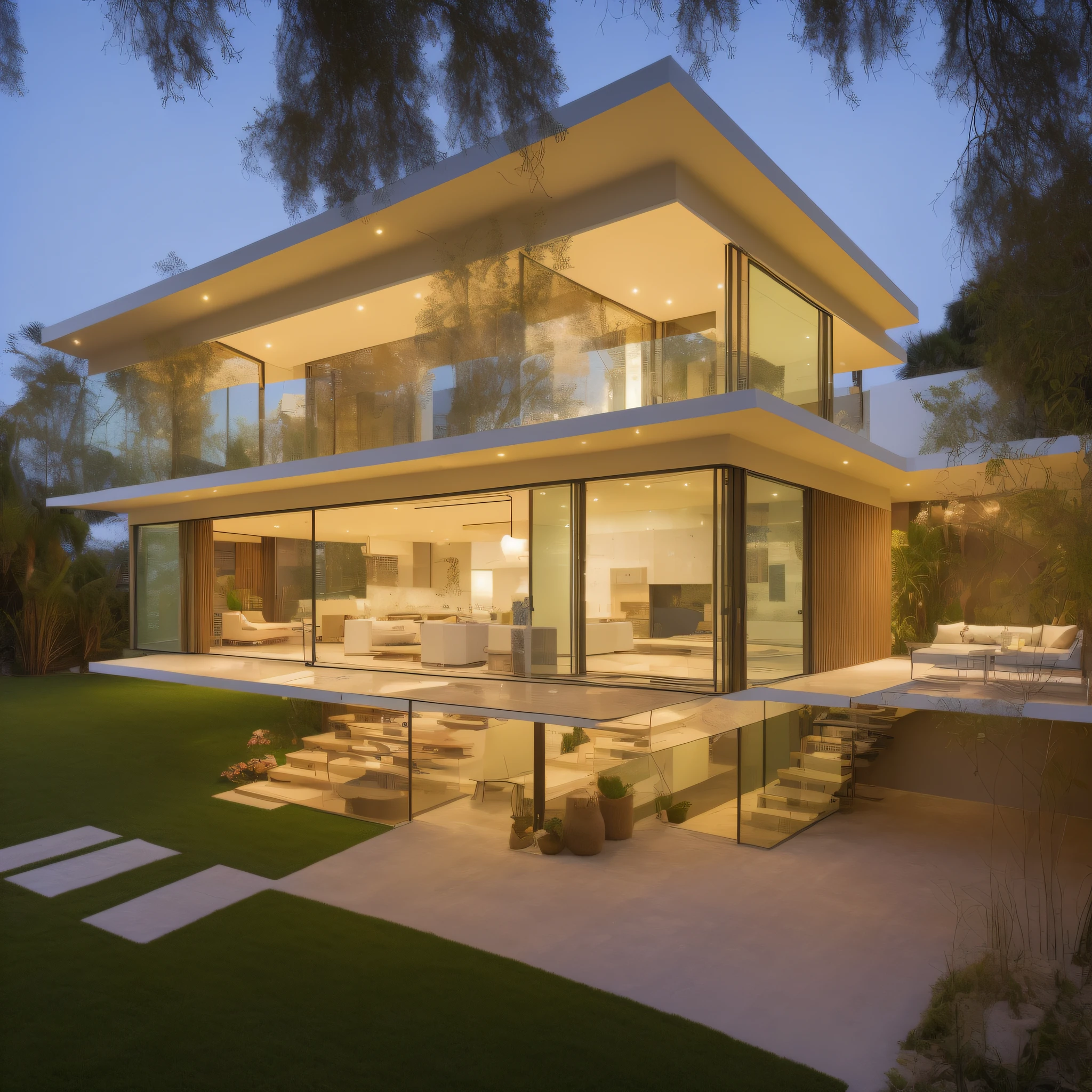 house built by several books, magic, illustration, encanto, alta qualidade, 4k, soft-lighting, paisagem quente, vista de fora da casa