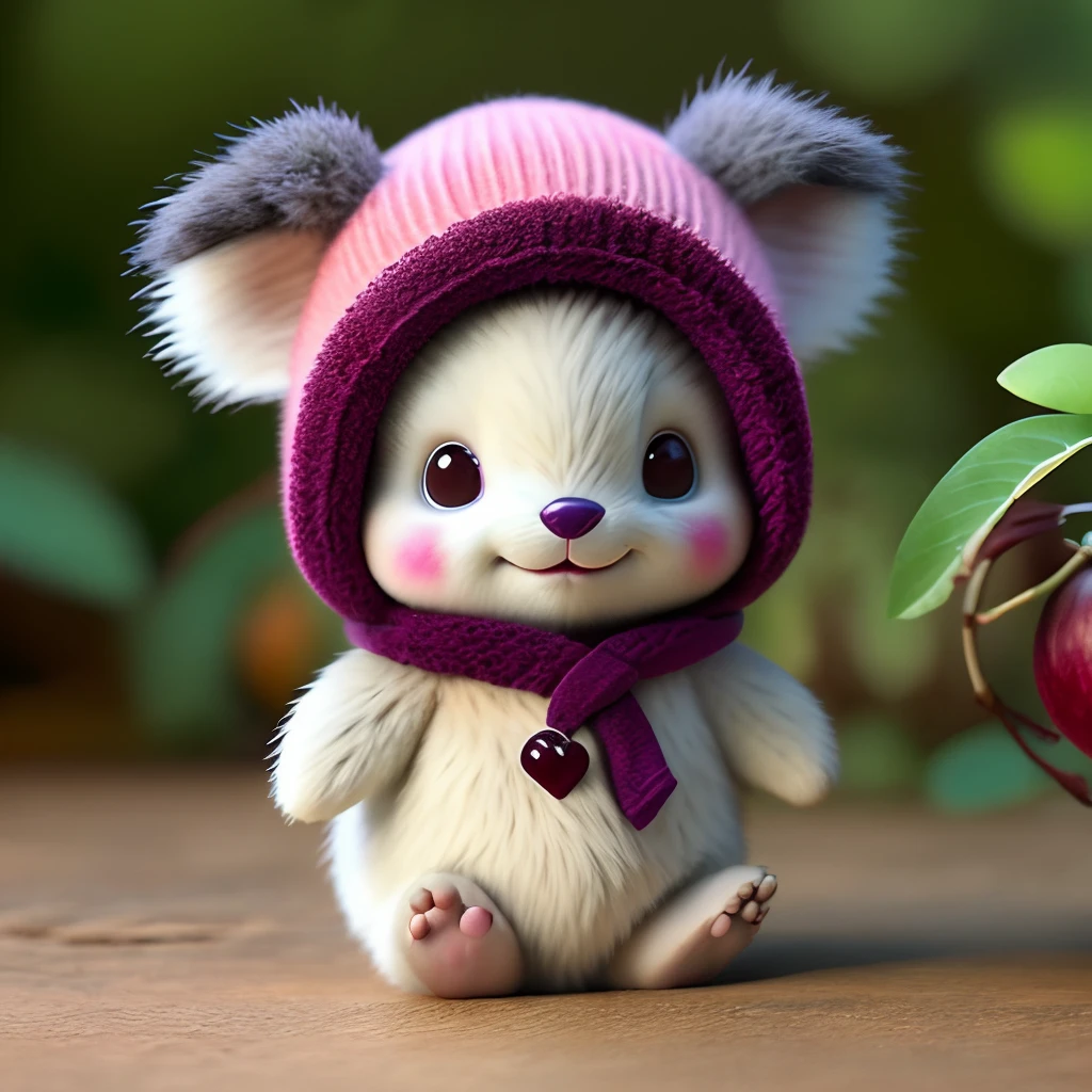 : 3。、Tasmanian devil、hairy、Animals in clothes、grape、koala、teak、apples、food、fruit、full body Esbian、Hats、non-human、Bone-in meat、chestnut、Walnut