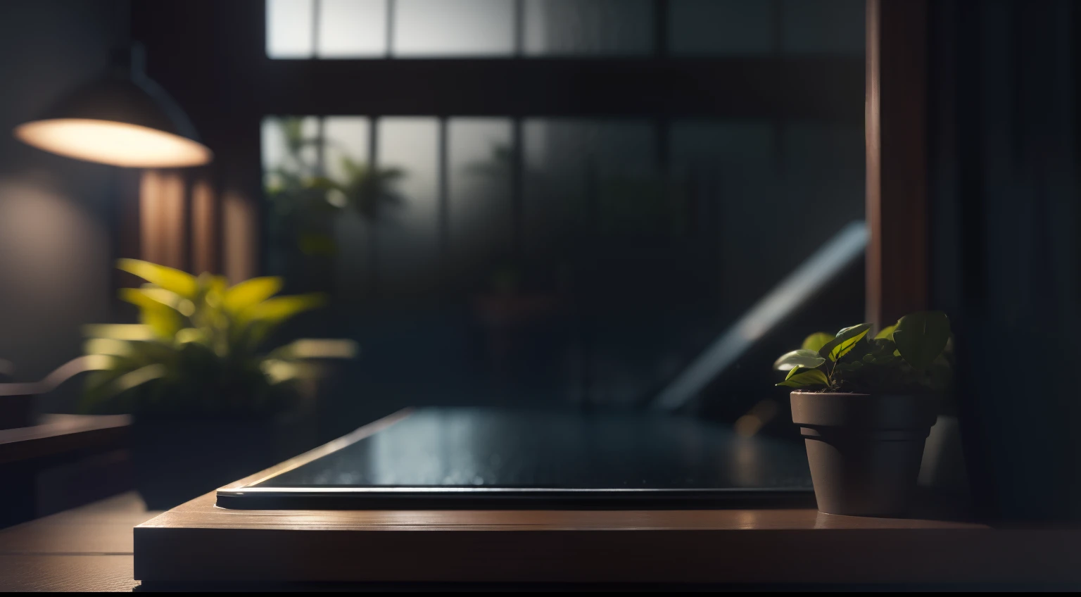 maximum quality, photorealism, 8k, film, high resolution, indoor, view from below, small rustic living room with low lighting with rainy afternoon outside, (rainy and foggy afternoon: 1.2), southeast pacific, (medium lighting: 1.2), (dim lighting: 0.9), plants, large plants, rainy, monstera, many plants, (foggy windows:1.2), pictures on the wall, wall with light texture, masterpiece, best quality,  twilight hour, (afternoon:1.4), rainy afternoon, before sunset, general plan, medium depth of field, lomography, maximum quality, beautiful, masterpiece, photorealism, 8k, realistic texture of high resolution, grain of film, Shot on a Canon EOS-1D X Mark III, 50mm lens, F/2.8, sharp focus, dark sky, dark night, dark theme,