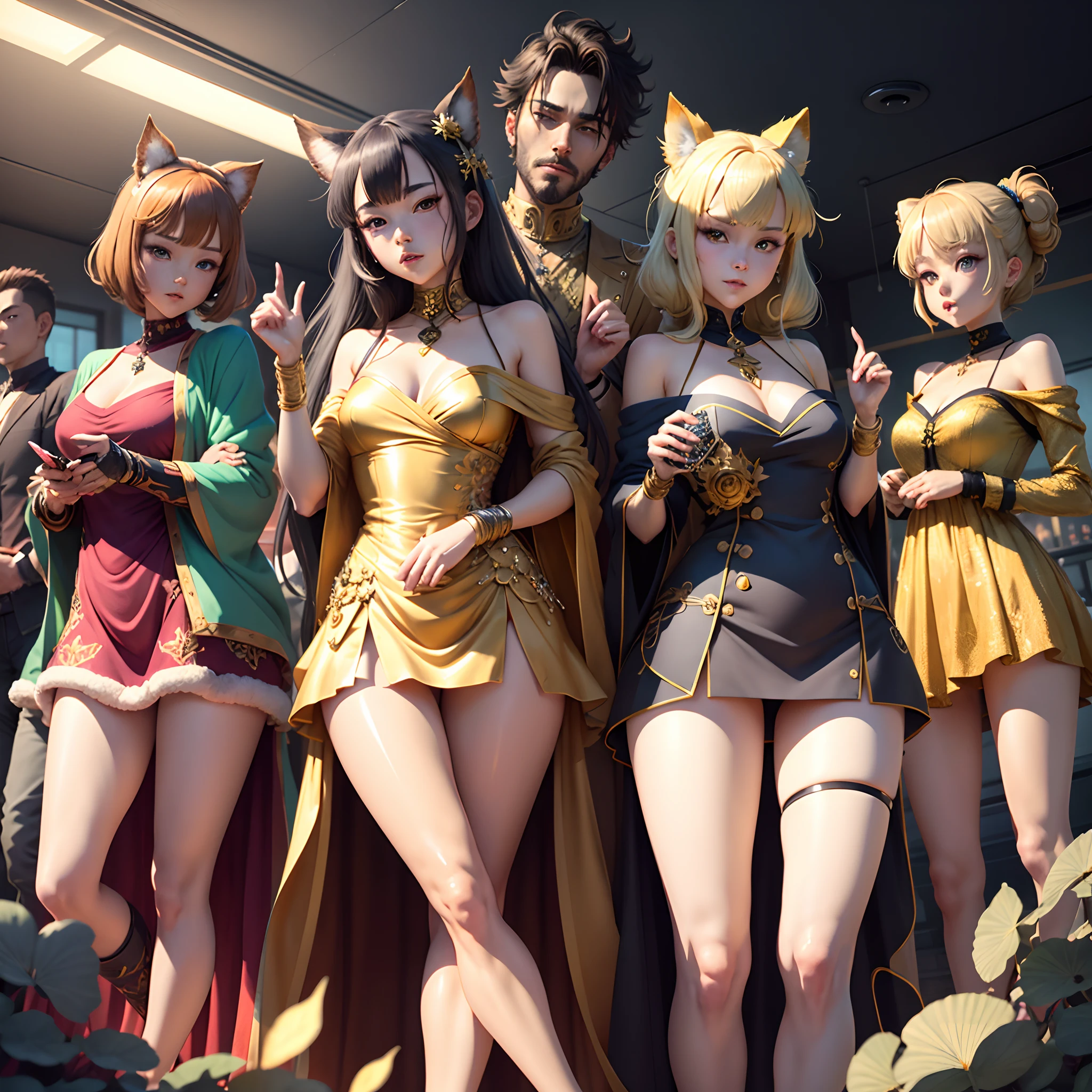 Anime style 20-sided dice,The gold color is full of mystery