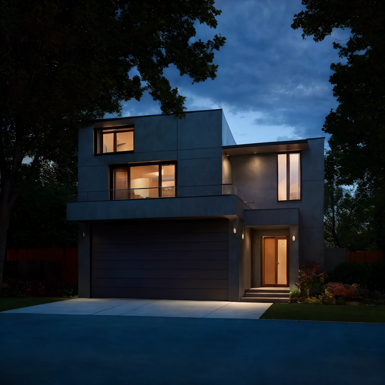 Aperture: f/8 - f/16,focal length: 35mm, low distortion, perpestive, modern architecture, ultra realistic, raw photo, sharp focus, tree background, sunlight, glasses window, tile wall,, masterpiece,ultra realistic,32k,extremely detailed CG unity 8k wallpaper, best quality, dark sky, dark night, dark theme,