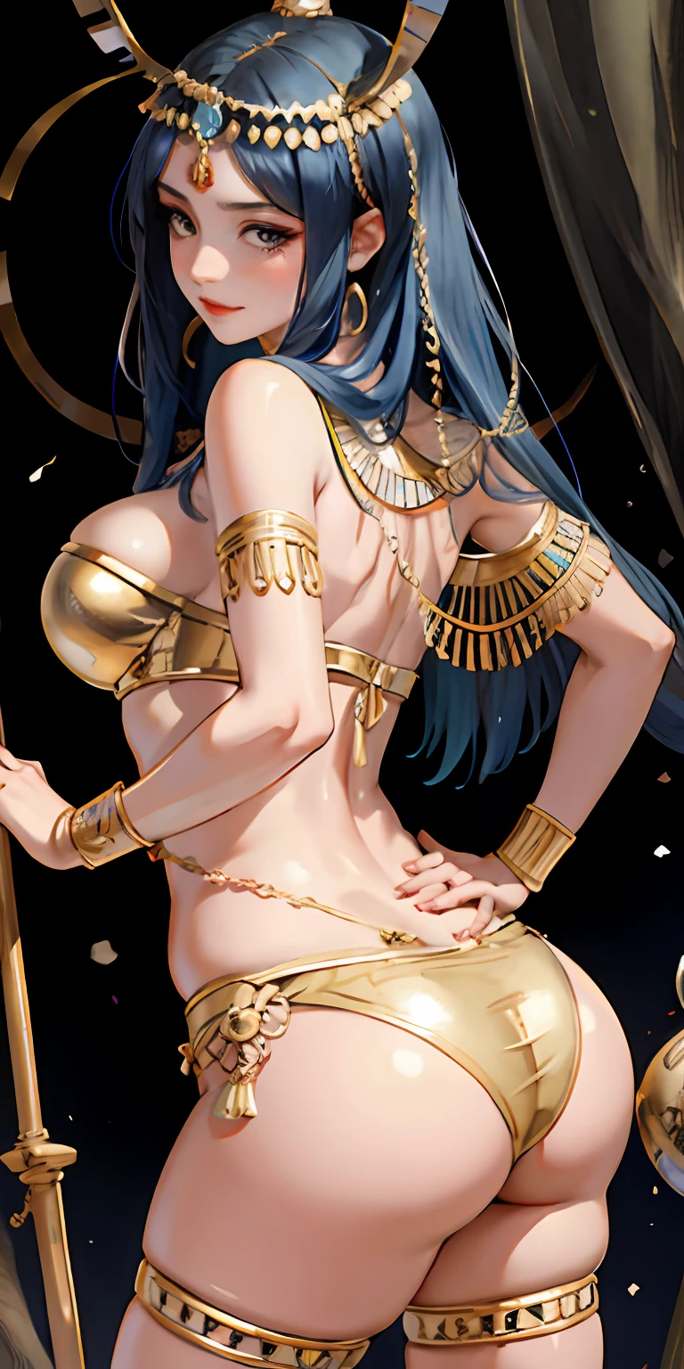 realisticlying、Ancient Egypt、Girls in Cleopatra style、Clothing in the time of the pharaohs、Cleavage emphasis、Butt Bigger Ward、Face Real、