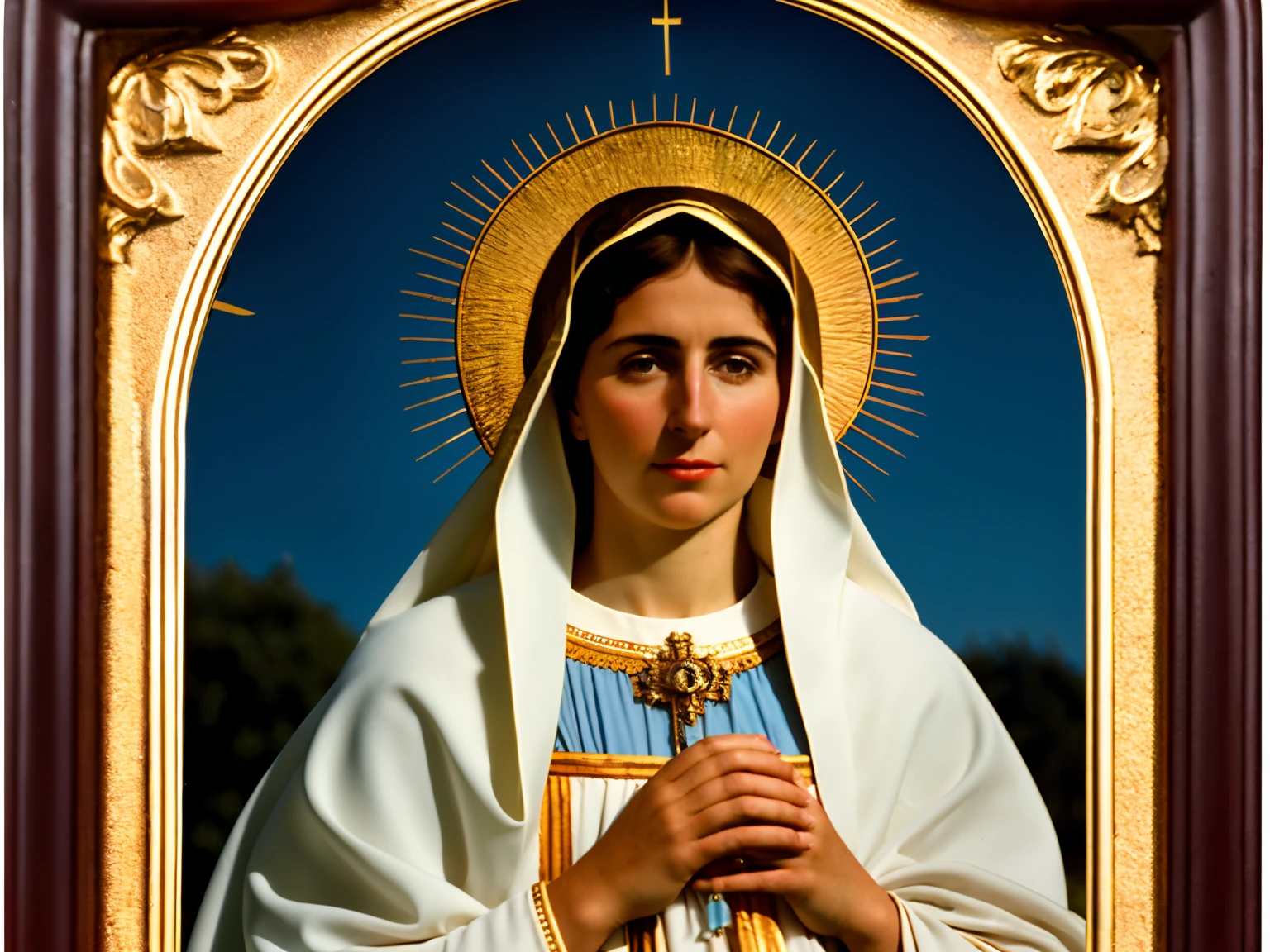 analogue style, fotorrealista, of our lady of Fatima in high resolution 4 k png format