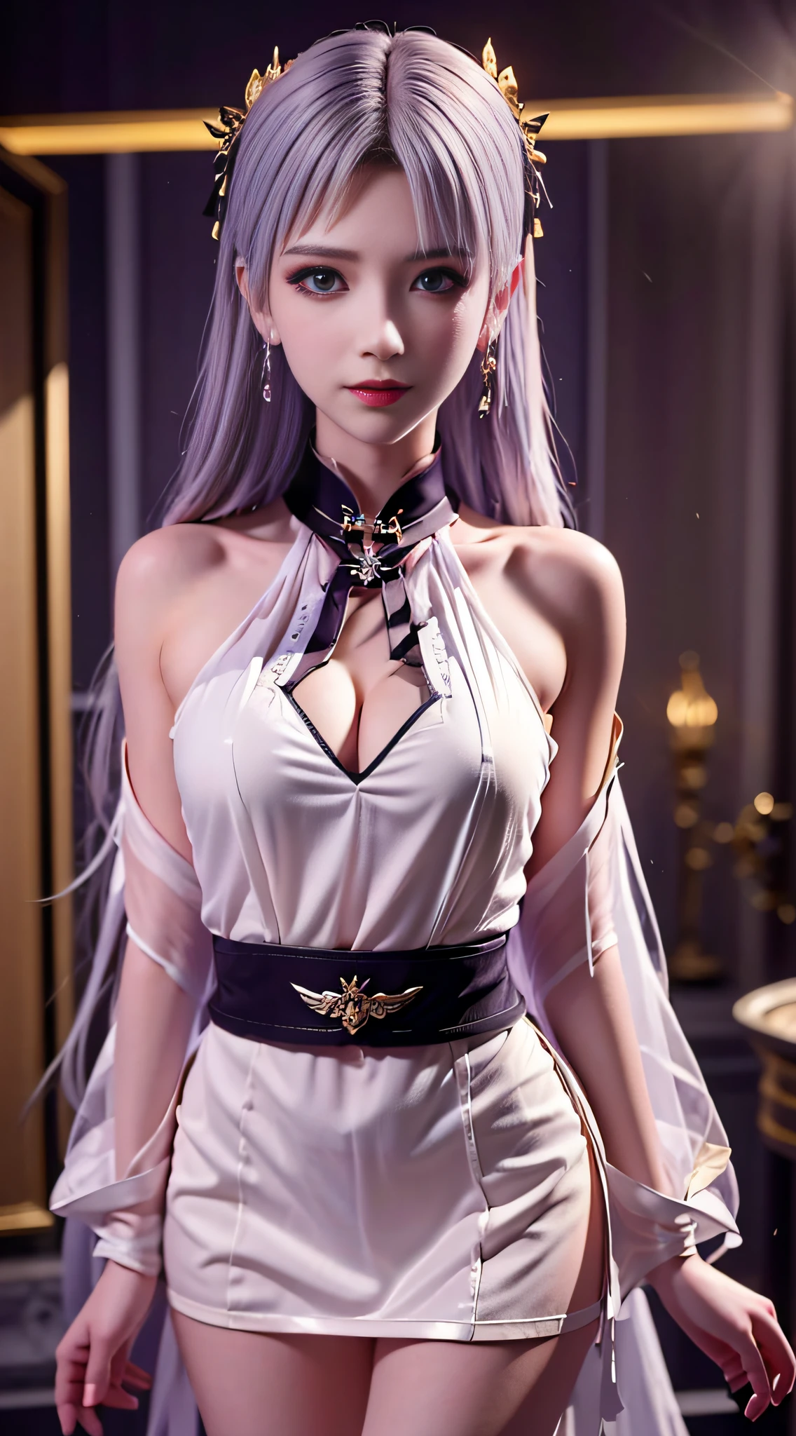 best quality, masterpiece, 8k, ultra high res, (photorealistic:1.4), highly detailed, intricate detail, delicate and beautiful, good lighting, professional lighting, sharp focus, detailed shadows, exquisite details and textures, depth of field, unity 8k wallpaper, cinematic composition, cinematic lighting, official art, Cabin Crew, flight attendant, black pantyhose, (aircraft, (Aircraft Corridor), Aircraft seats) beautiful elegant face, detailed face, detailed eyes, realistic hair, long hair, (1girl), (standing:1.3),