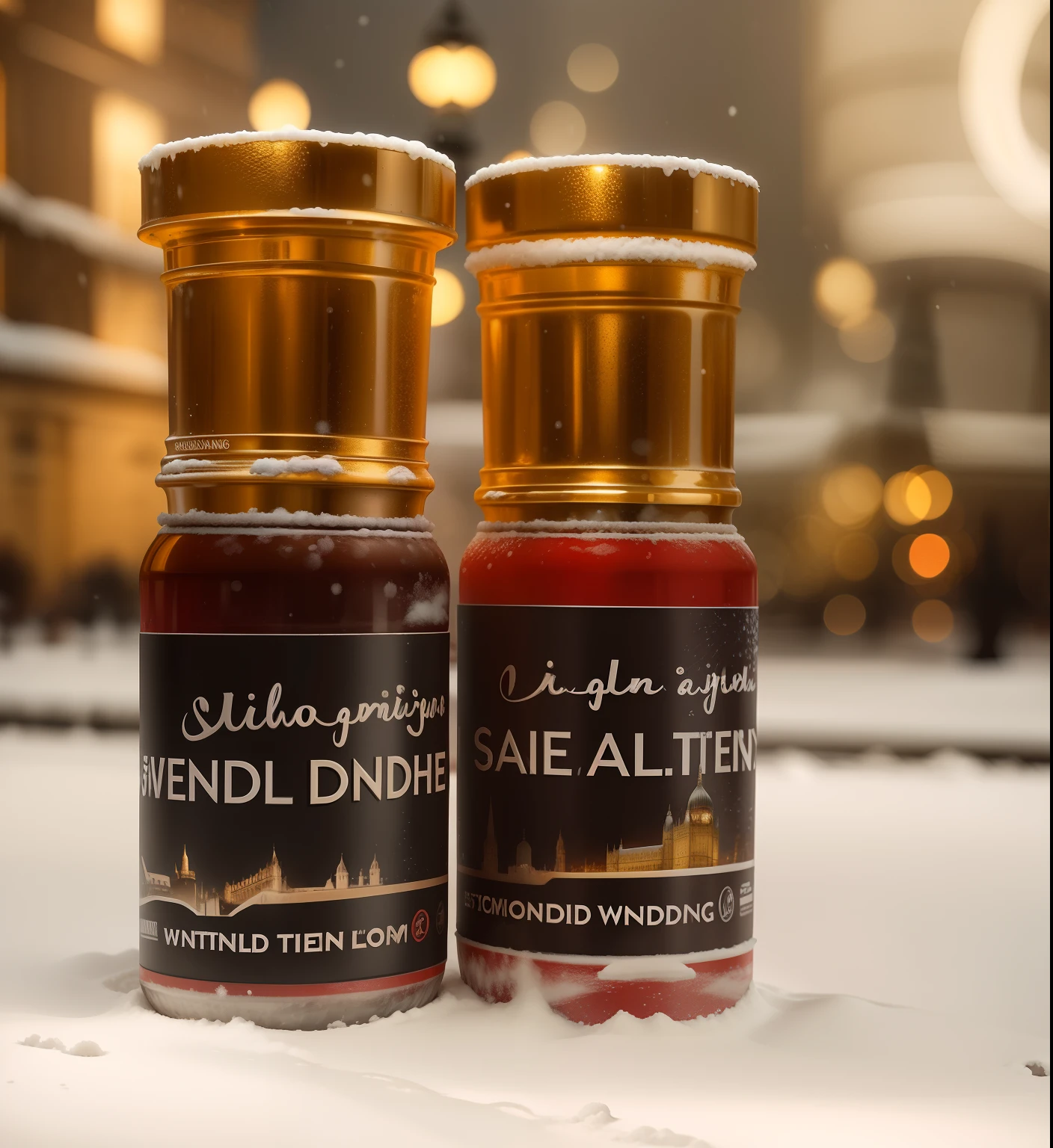 "Stunning winter wonderland with the best ice-covered London scenery in snowy conditions."